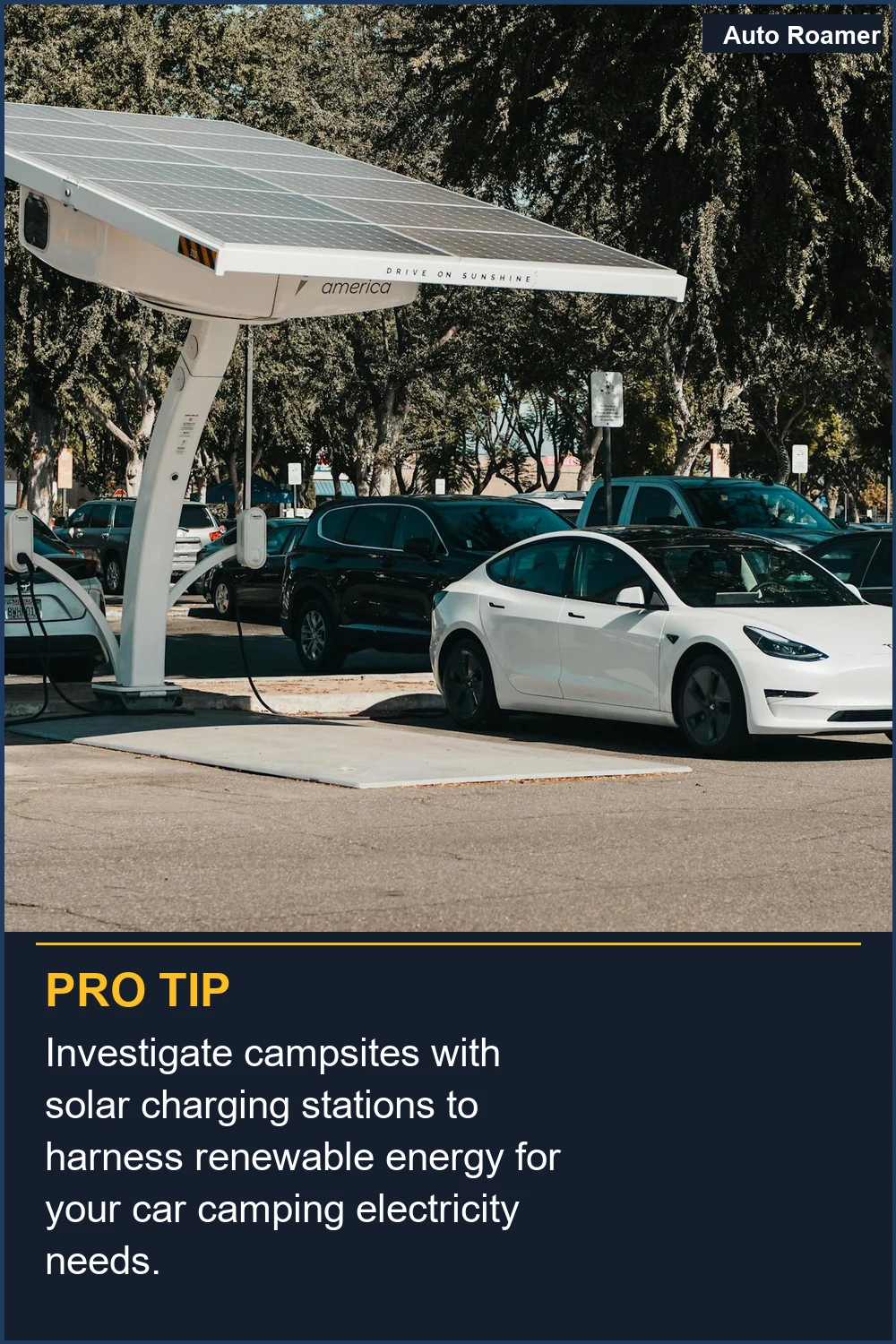 Investigate campsites with solar charging stations to harness renewable energy for your car camping electricity needs.