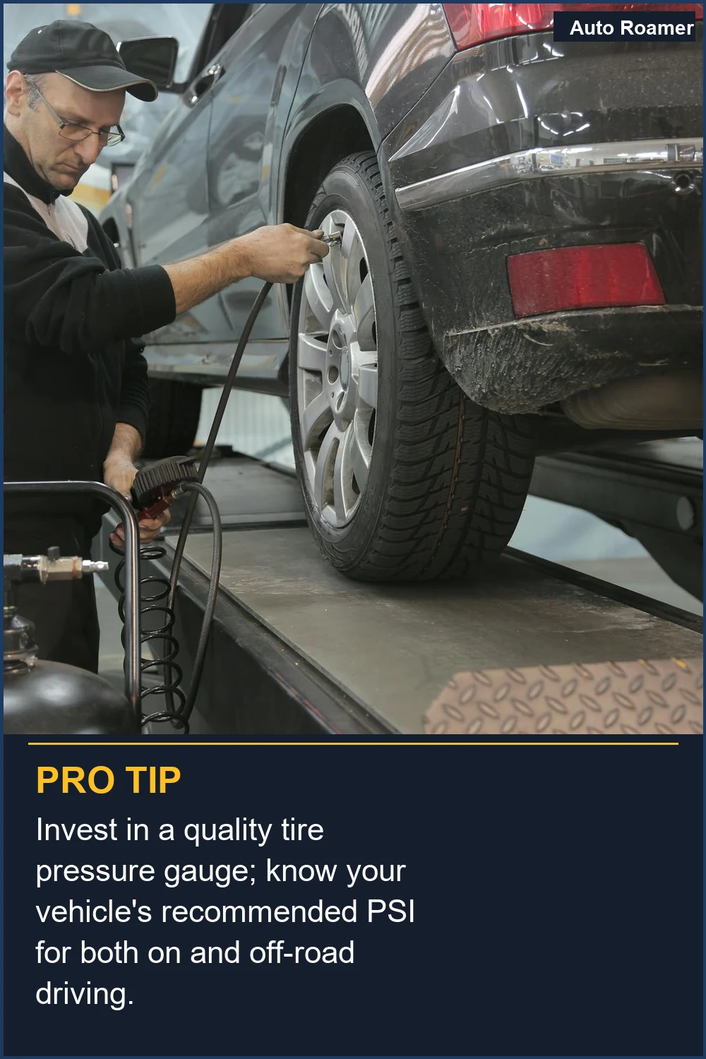 Invierte en un manómetro de calidad; conoce la PSI recomendada para tu vehículo tanto para conducir en carretera como fuera de ella.