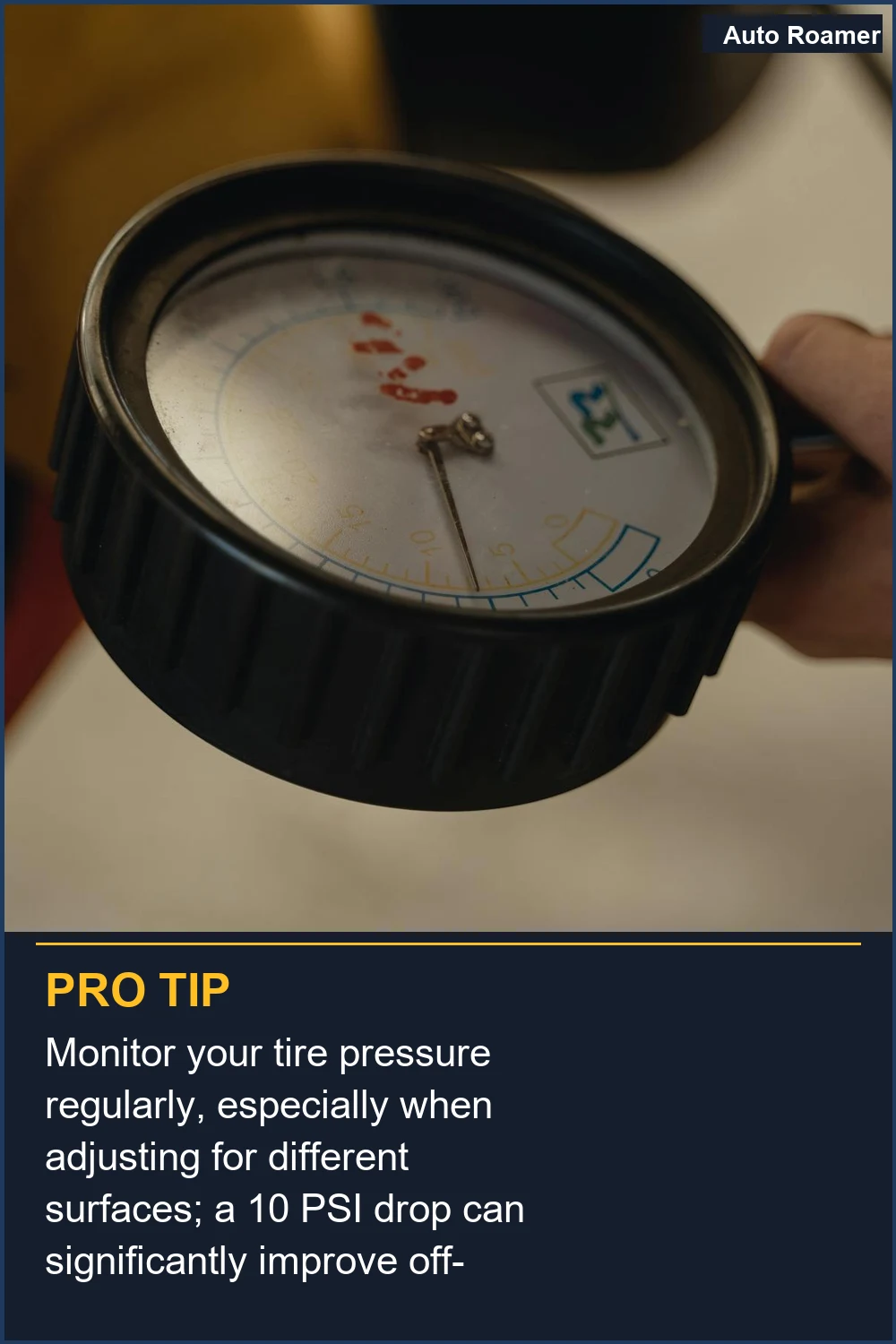 Controla la presión de tus neumáticos regularmente, especialmente al ajustar para diferentes superficies; una bajada de 10 PSI puede mejorar significativamente el agarre todoterreno.