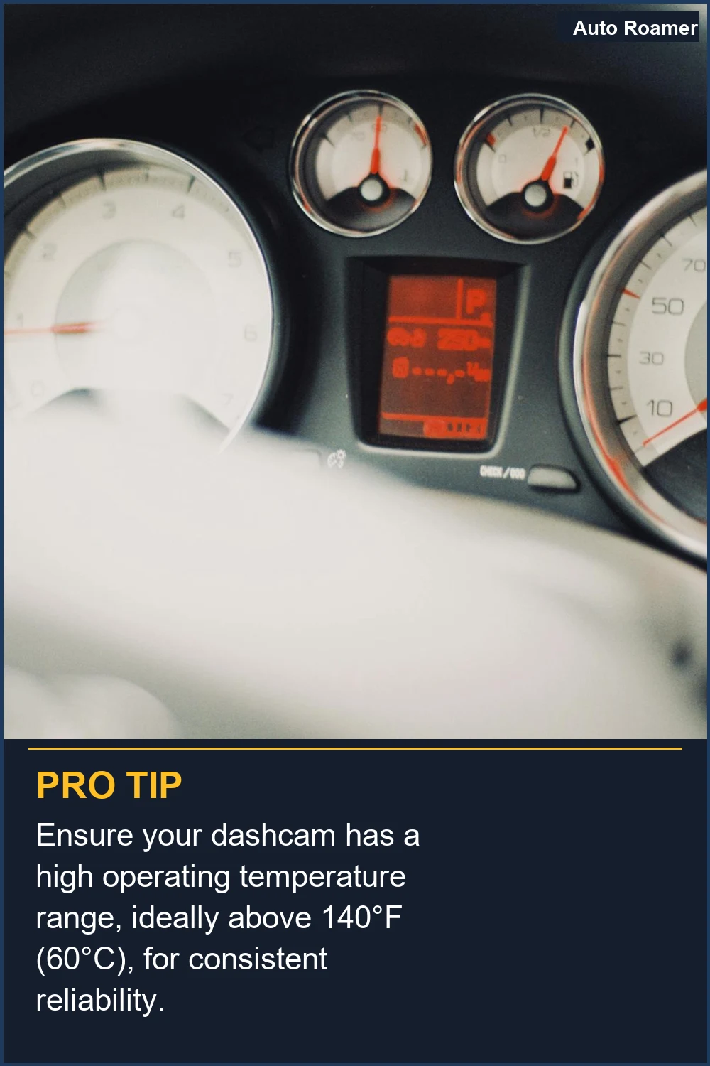 Ensure your dashcam has a high operating temperature range, ideally above 140°F (60°C), for consistent reliability.