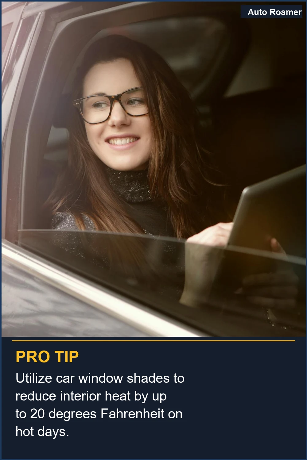 Utiliza sombrillas para ventanas de coche para reducir la temperatura interior hasta 11 grados Celsius en días calurosos.