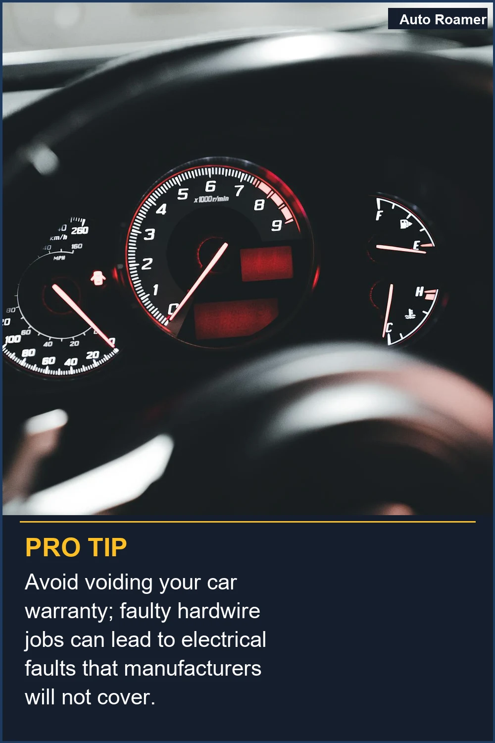 Avoid voiding your car warranty; faulty hardwire jobs can lead to electrical faults that manufacturers will not cover.