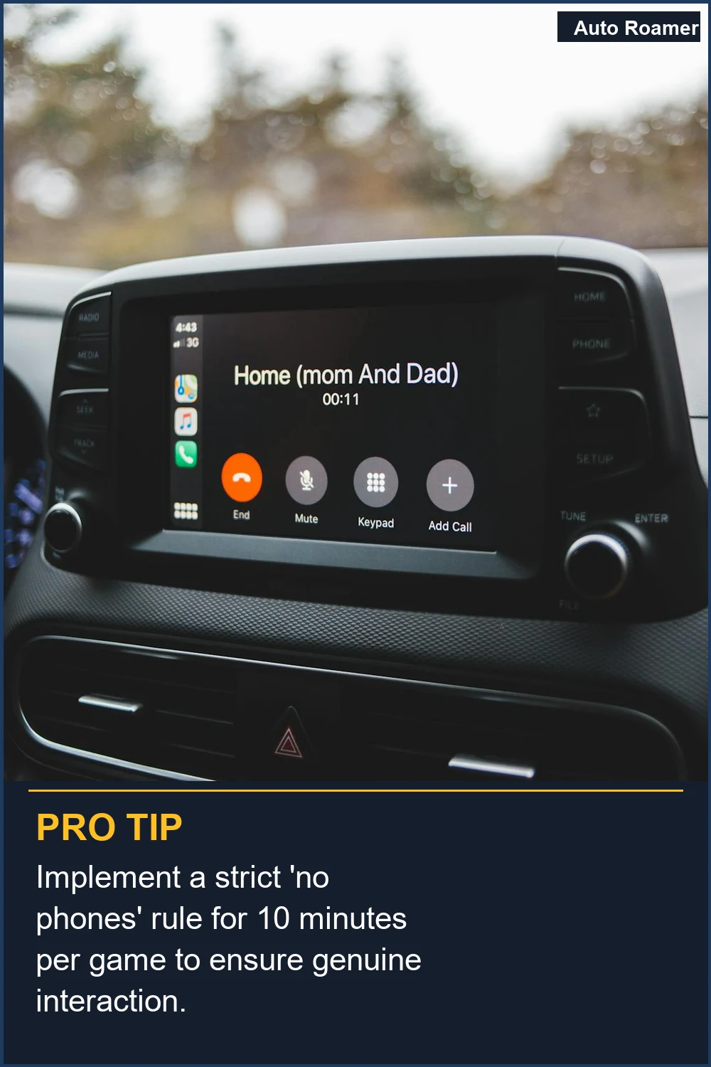 Implement a strict 'no phones' rule for 10 minutes per game to ensure genuine interaction.