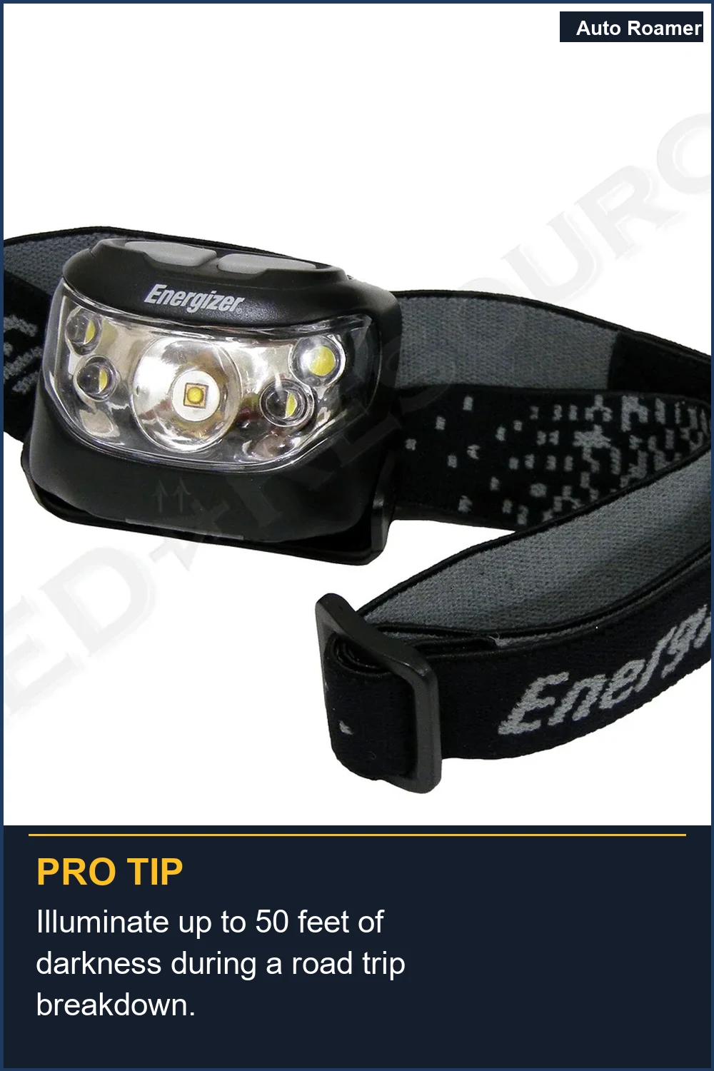 Illuminate up to 50 feet of darkness during a road trip breakdown.