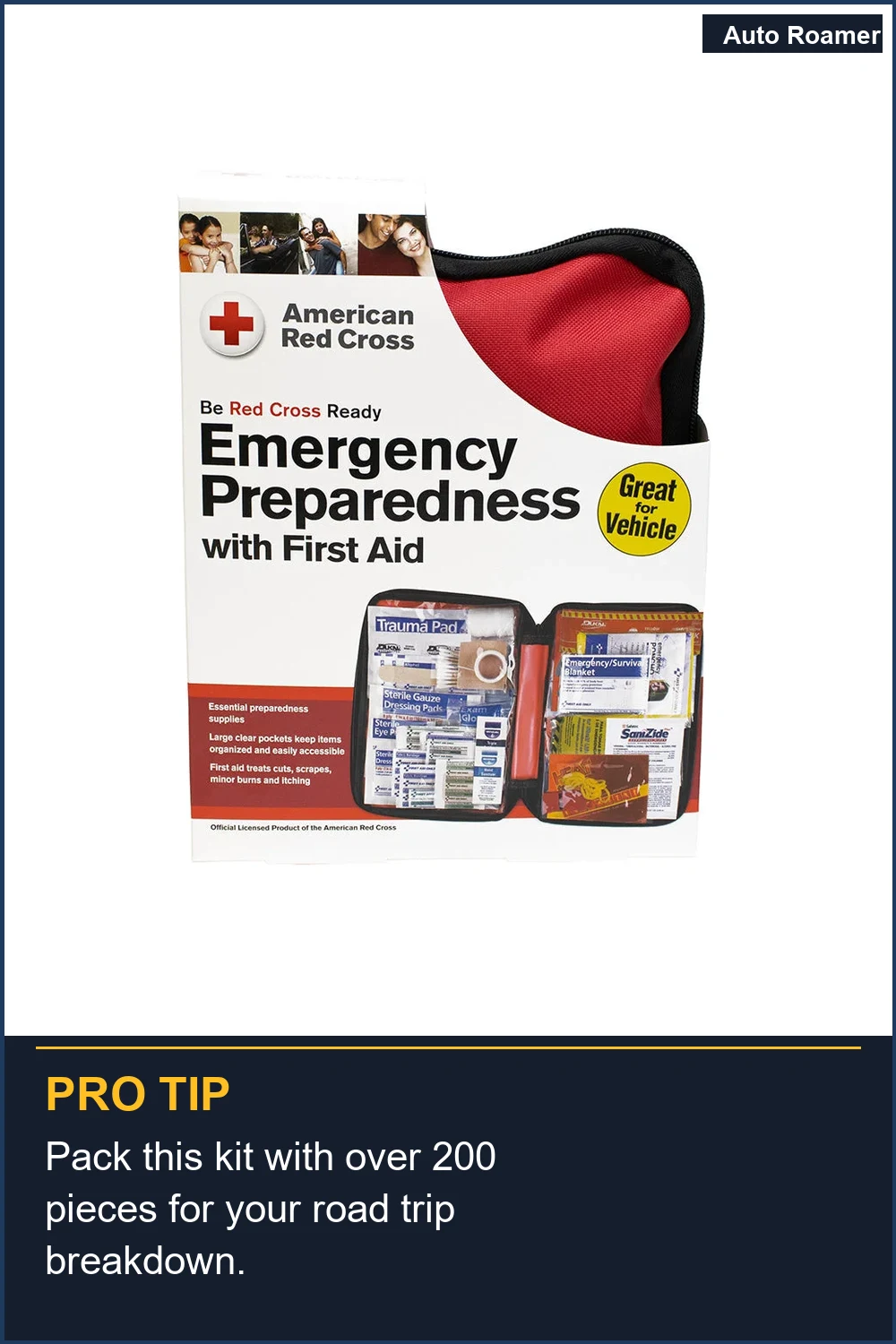 Pack this kit with over 200 pieces for your road trip breakdown.