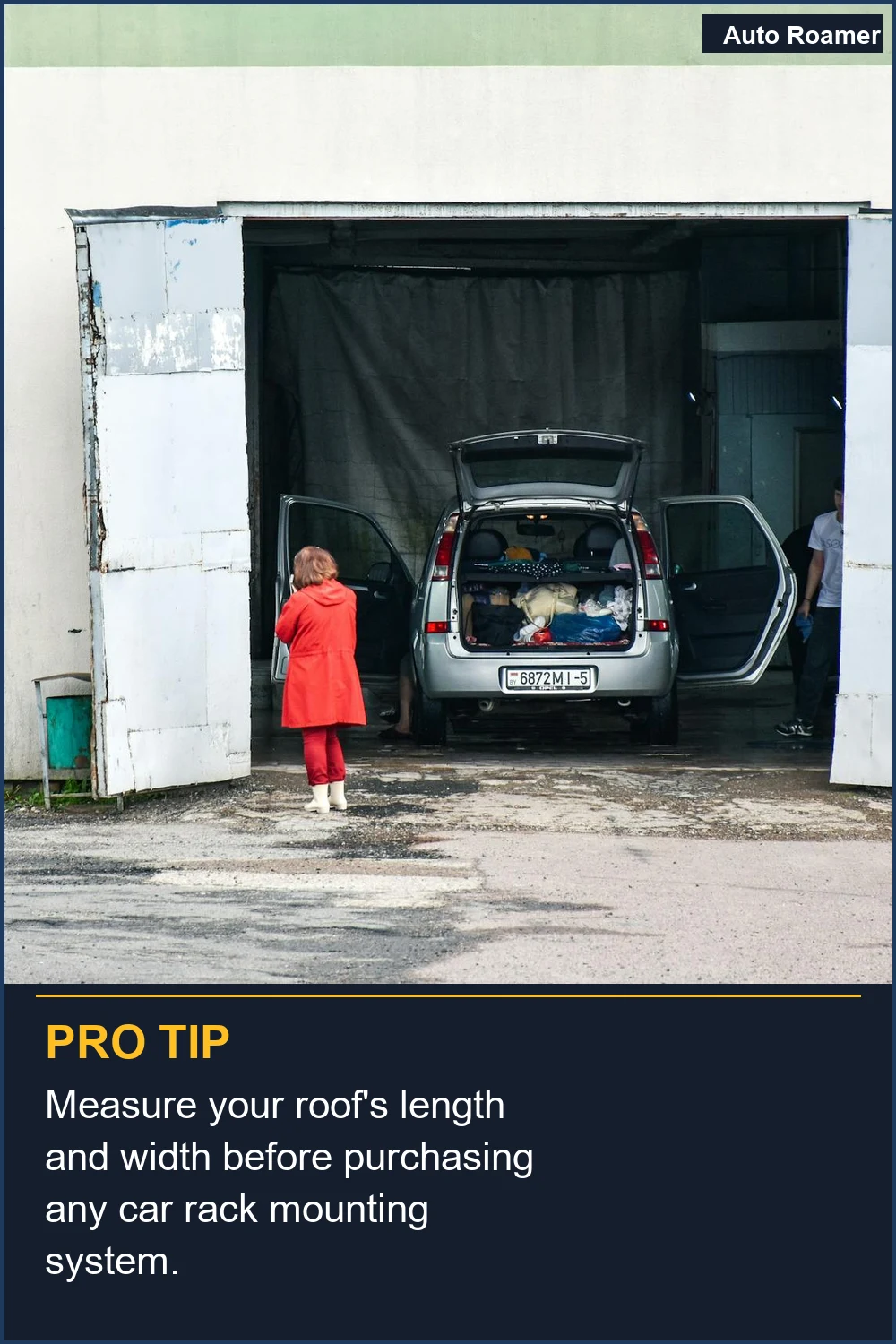 Measure your roof's length and width before purchasing any car rack mounting system.