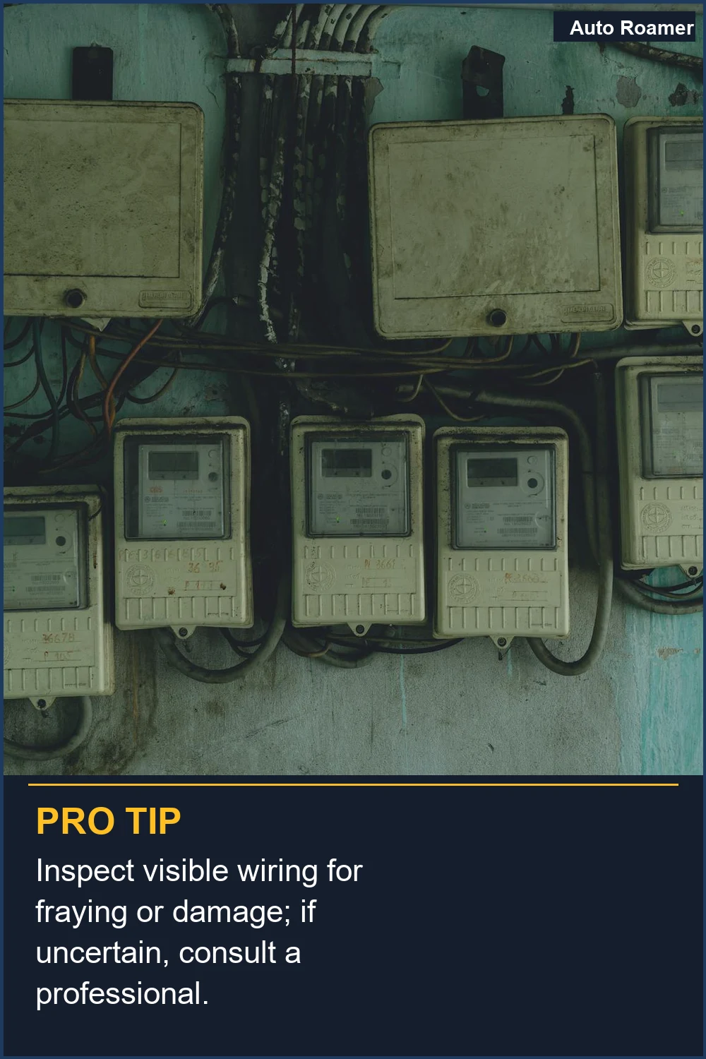 Inspect visible wiring for fraying or damage; if uncertain, consult a professional.