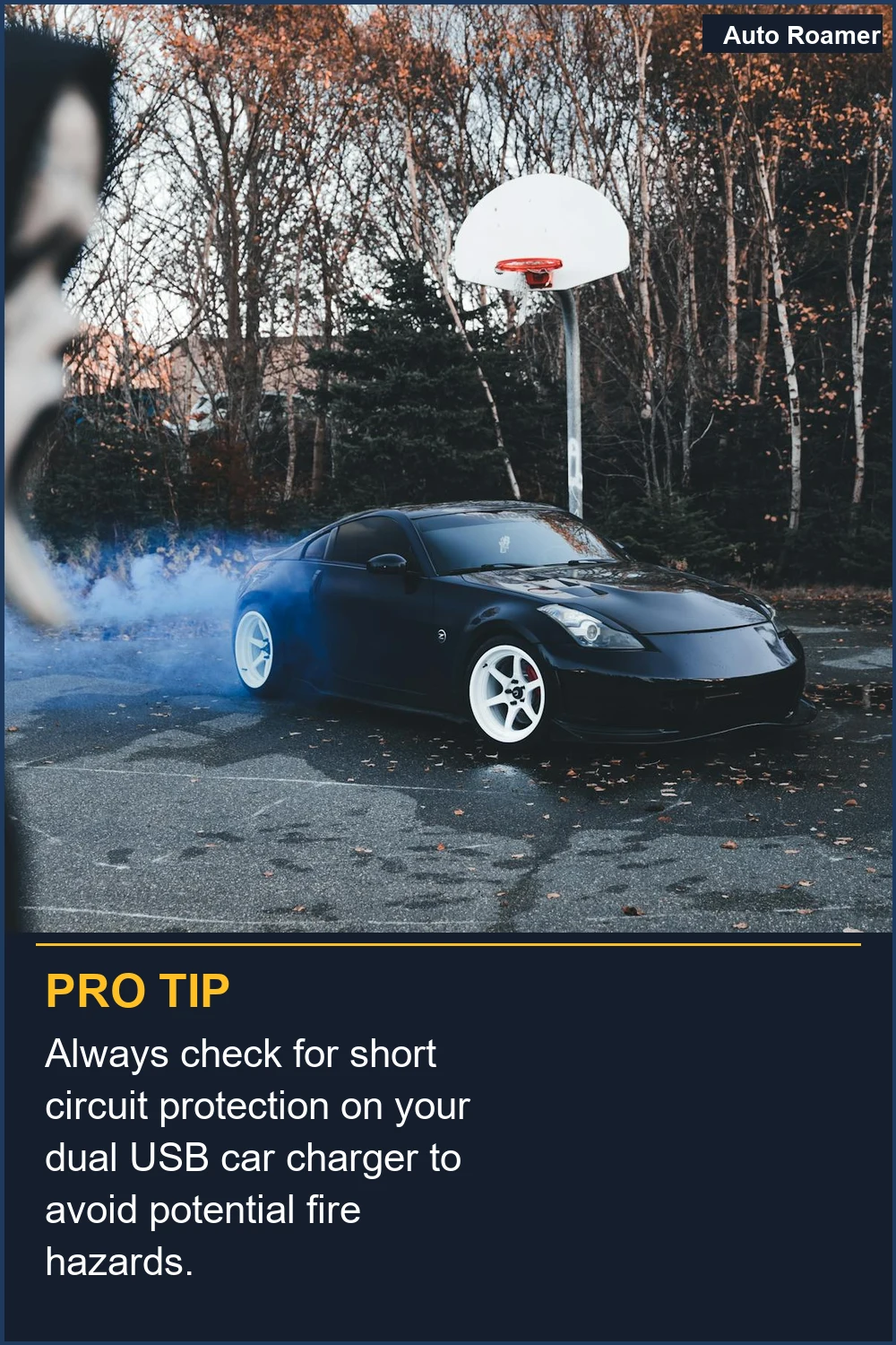Siempre verifica la protección contra cortocircuitos en tu cargador de coche USB doble para evitar posibles peligros de incendio.