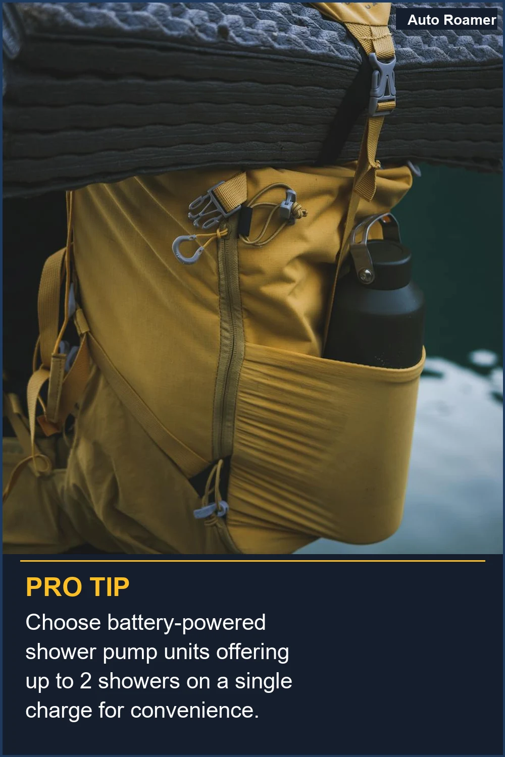 Choose battery-powered shower pump units offering up to 2 showers on a single charge for convenience.