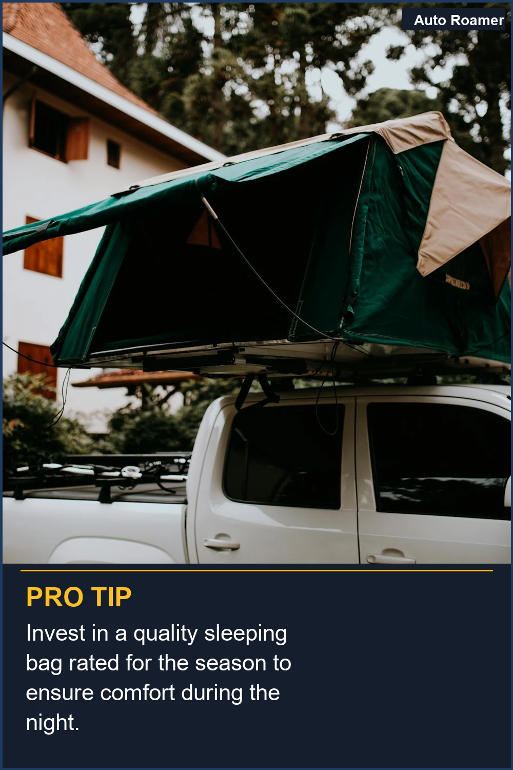 Invest in a quality sleeping bag rated for the season to ensure comfort during the night.