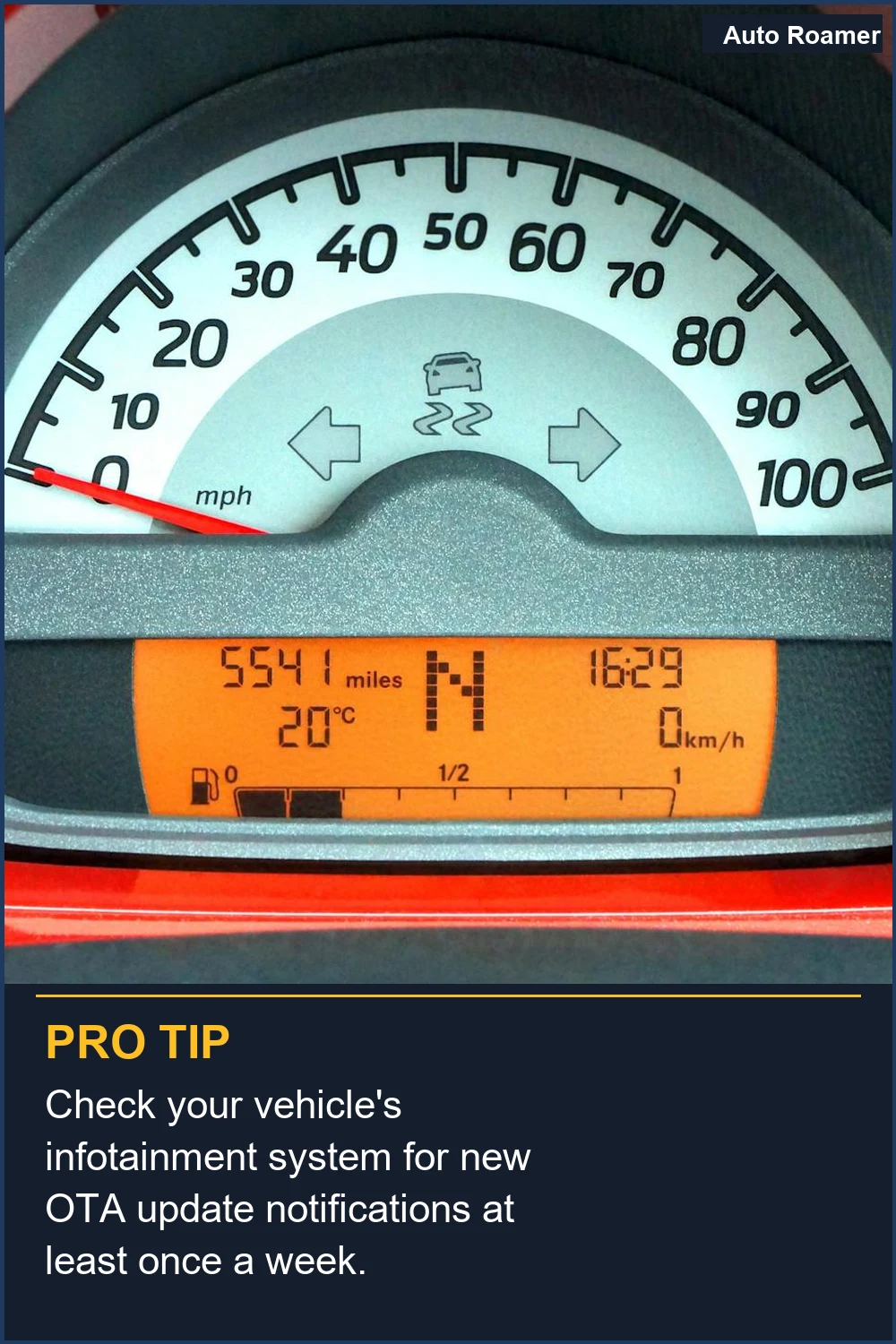 Check your vehicle's infotainment system for new OTA update notifications at least once a week.