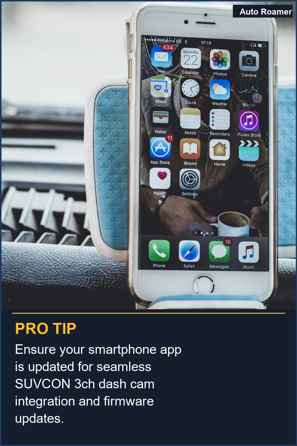 Ensure your smartphone app is updated for seamless SUVCON 3ch dash cam integration and firmware updates.
