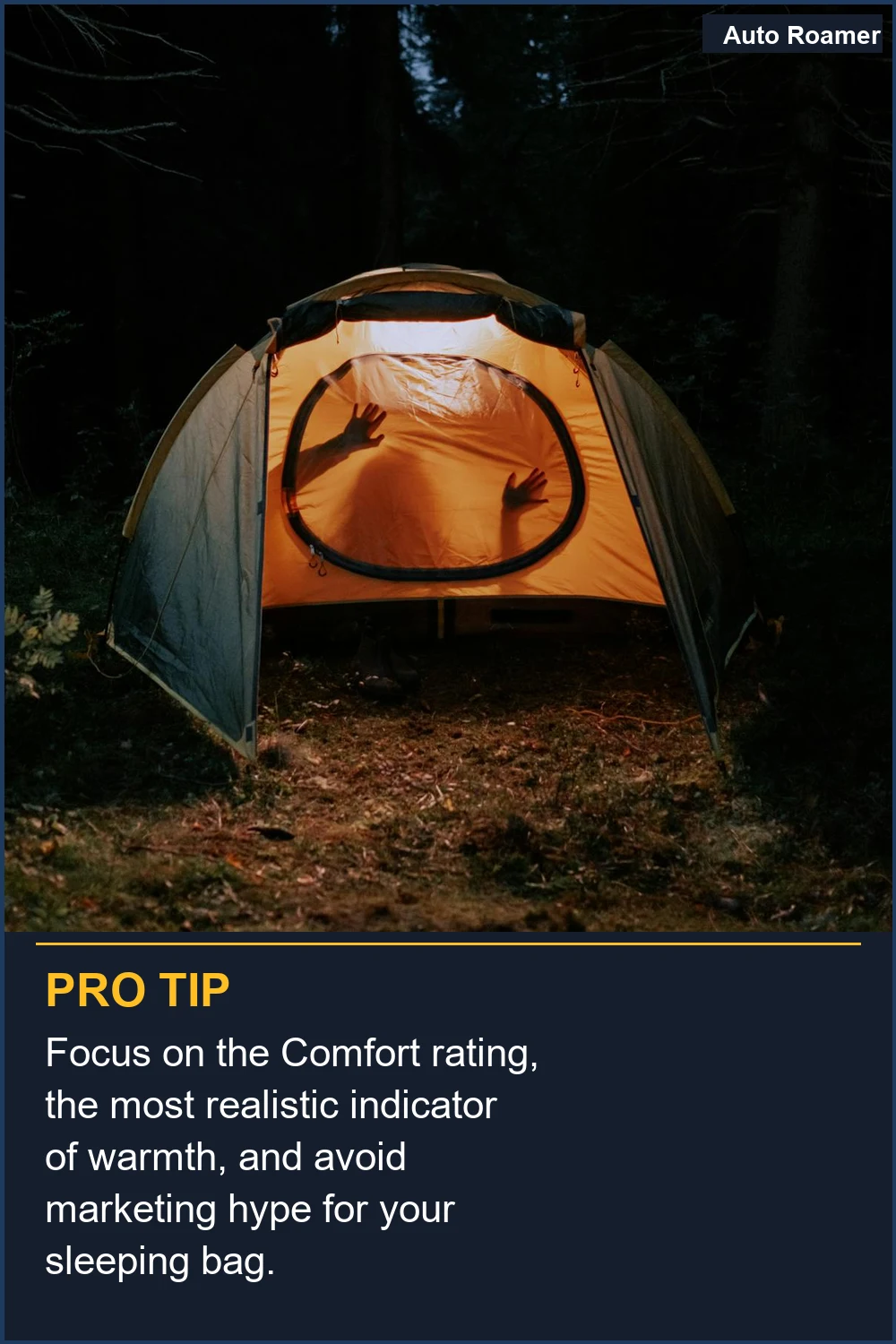 Focus on the Comfort rating, the most realistic indicator of warmth, and avoid marketing hype for your sleeping bag.
