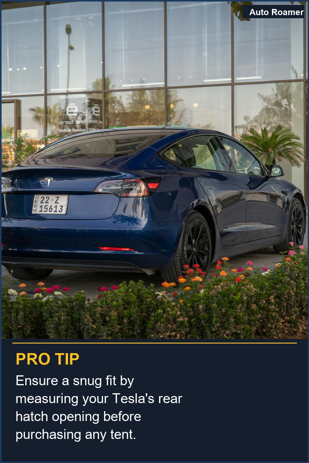 Ensure a snug fit by measuring your Tesla's rear hatch opening before purchasing any tent.