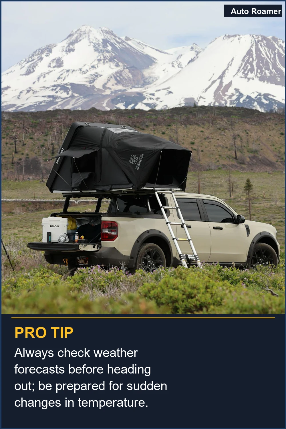 Always check weather forecasts before heading out; be prepared for sudden changes in temperature.