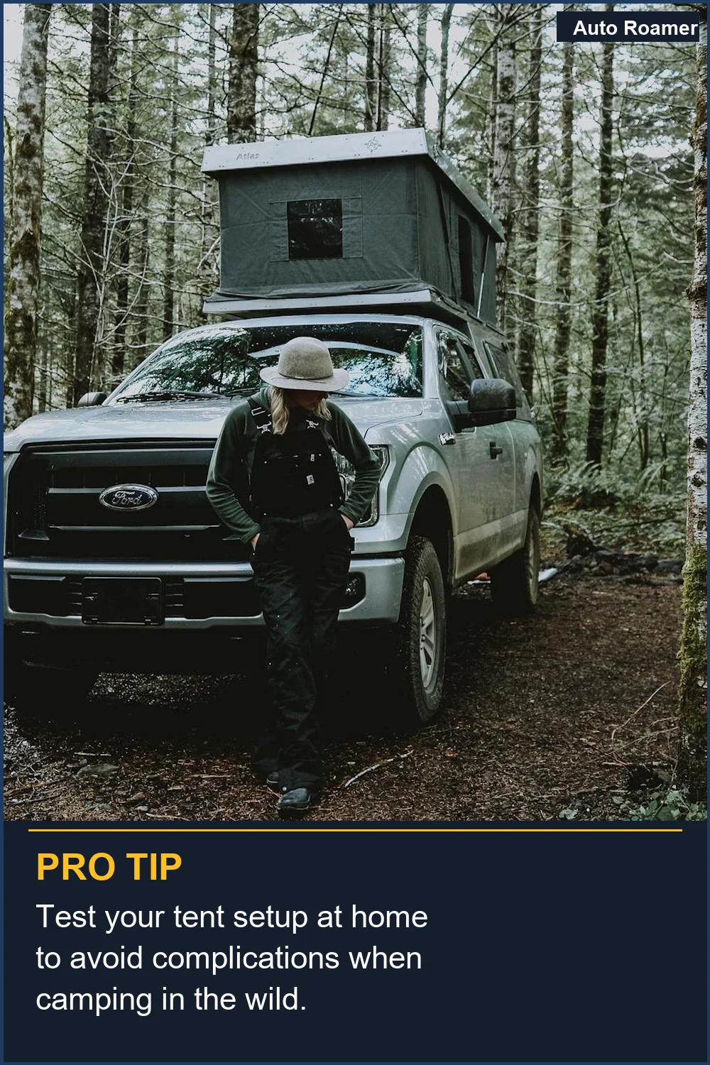 Test your tent setup at home to avoid complications when camping in the wild.