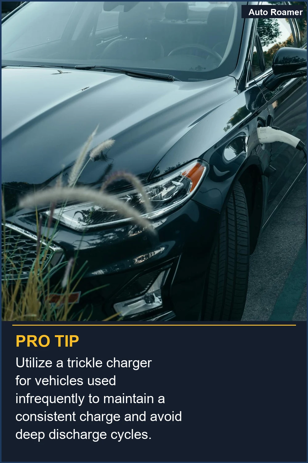 Utilize a trickle charger for vehicles used infrequently to maintain a consistent charge and avoid deep discharge cycles.