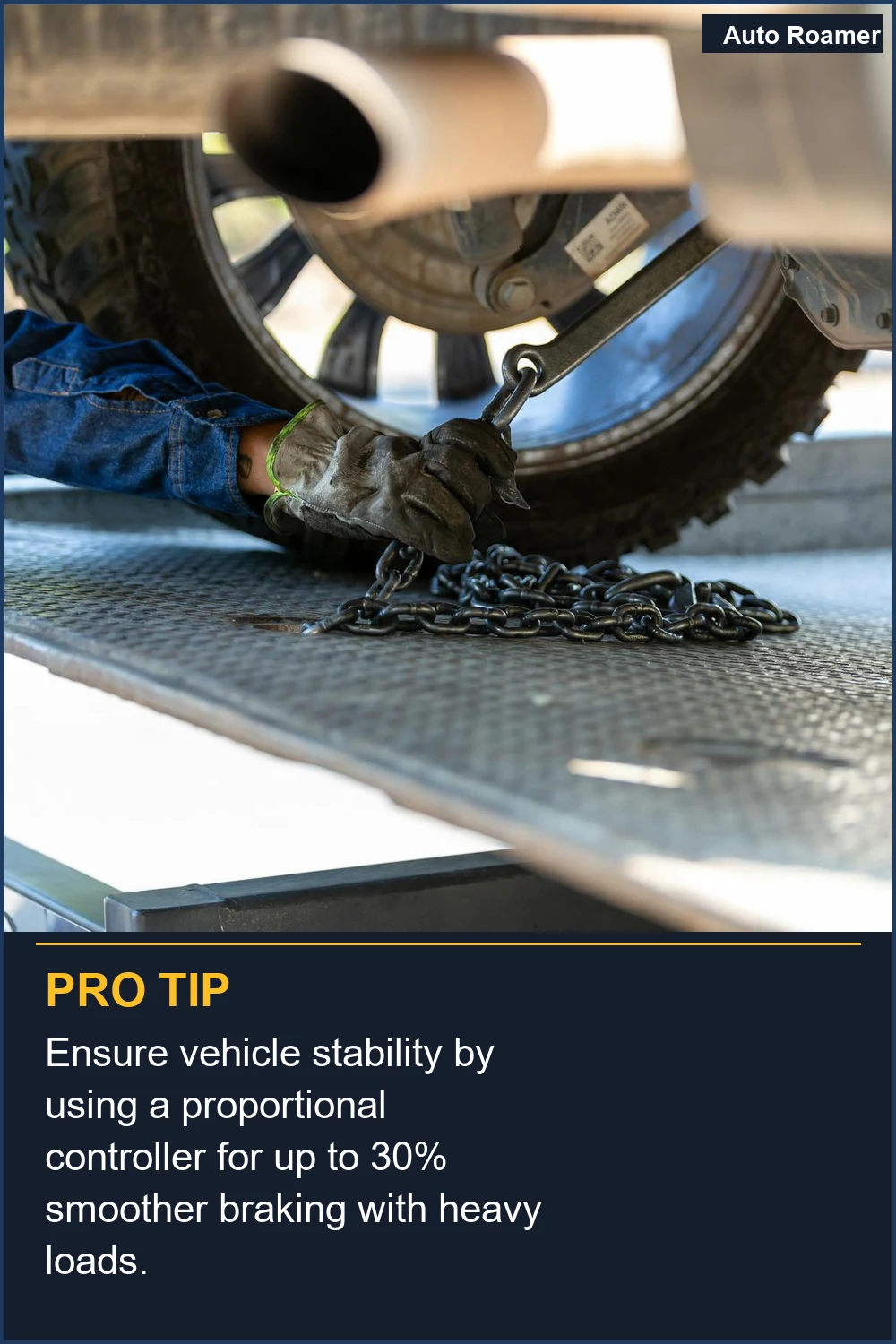 Ensure vehicle stability by using a proportional controller for up to 30% smoother braking with heavy loads.