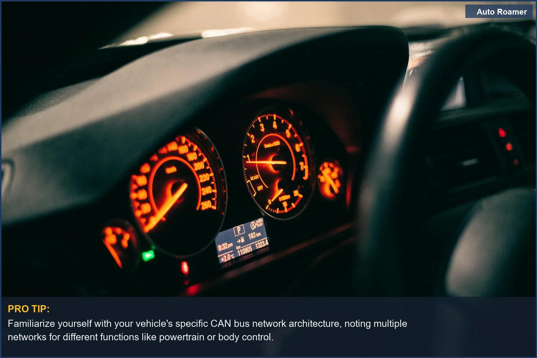 High-tech car dashboard with modern controls, illustrating the complexity of CAN bus system diagnostics.
