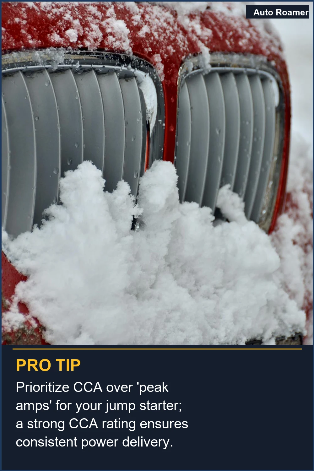 Prioritize CCA over 'peak amps' for your jump starter; a strong CCA rating ensures consistent power delivery.