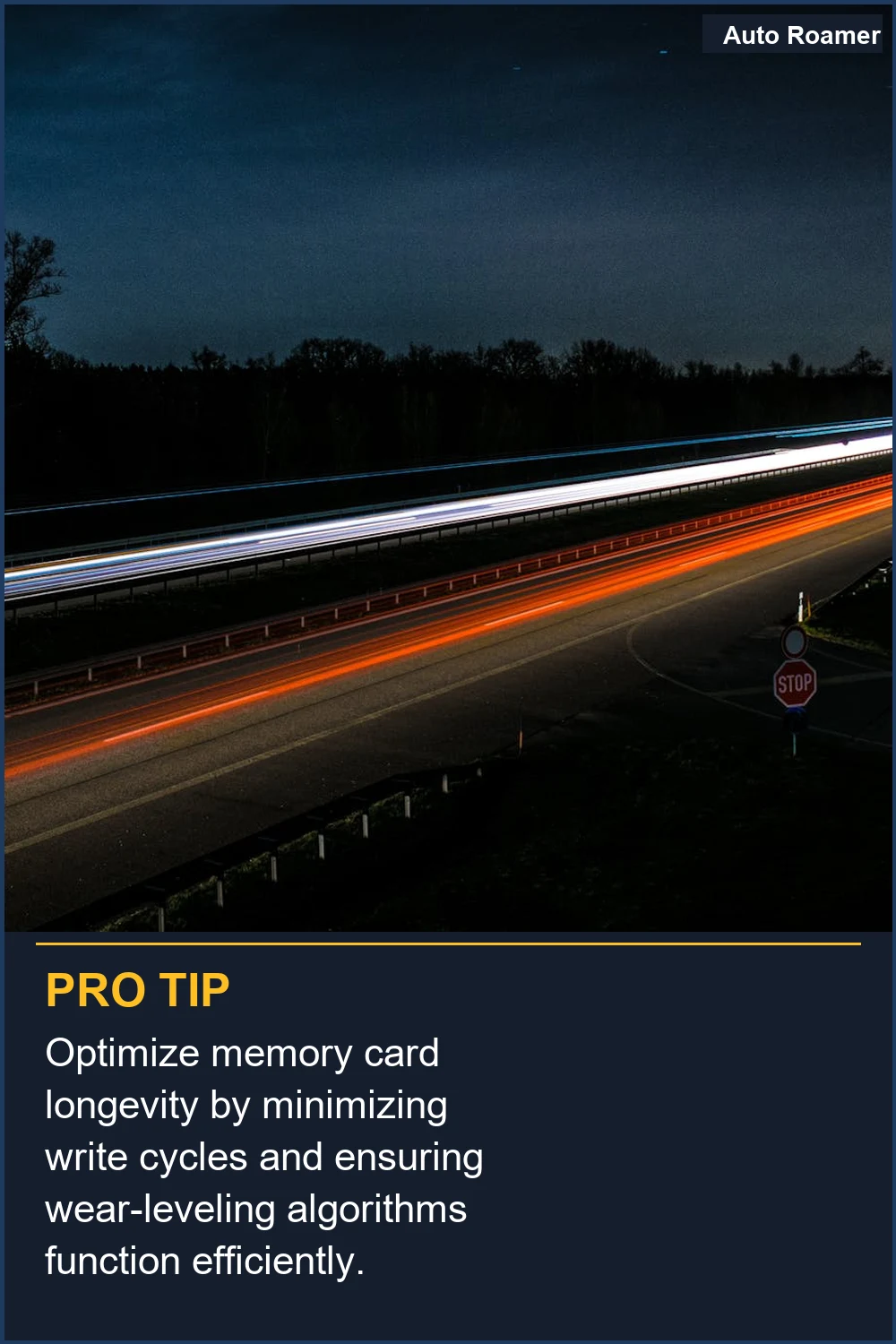 Optimize memory card longevity by minimizing write cycles and ensuring wear-leveling algorithms function efficiently.