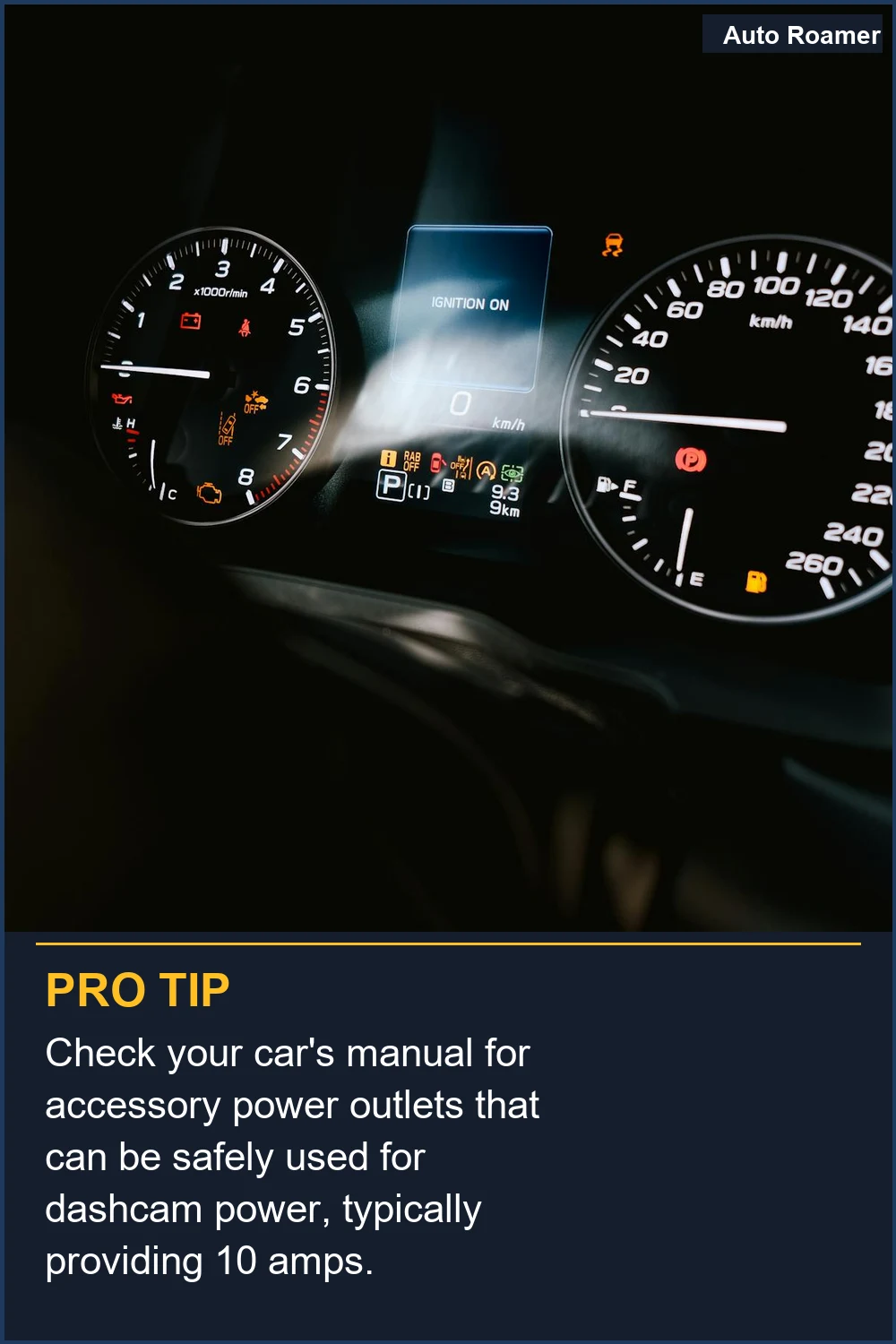 Check your car's manual for accessory power outlets that can be safely used for dashcam power, typically providing 10 amps.