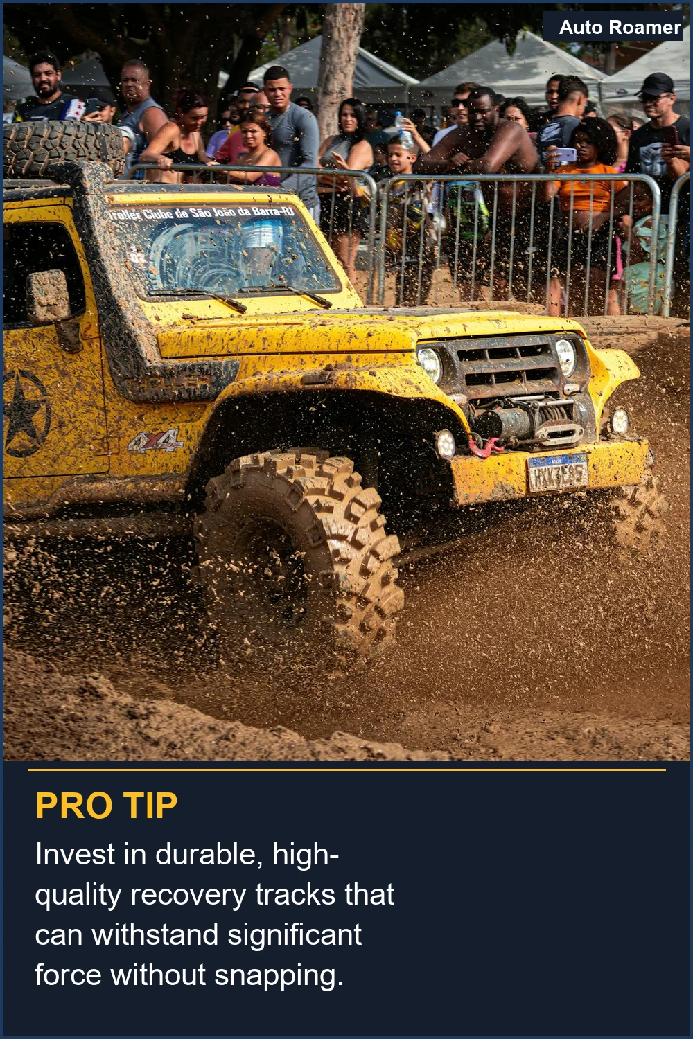 Invest in durable, high-quality recovery tracks that can withstand significant force without snapping.