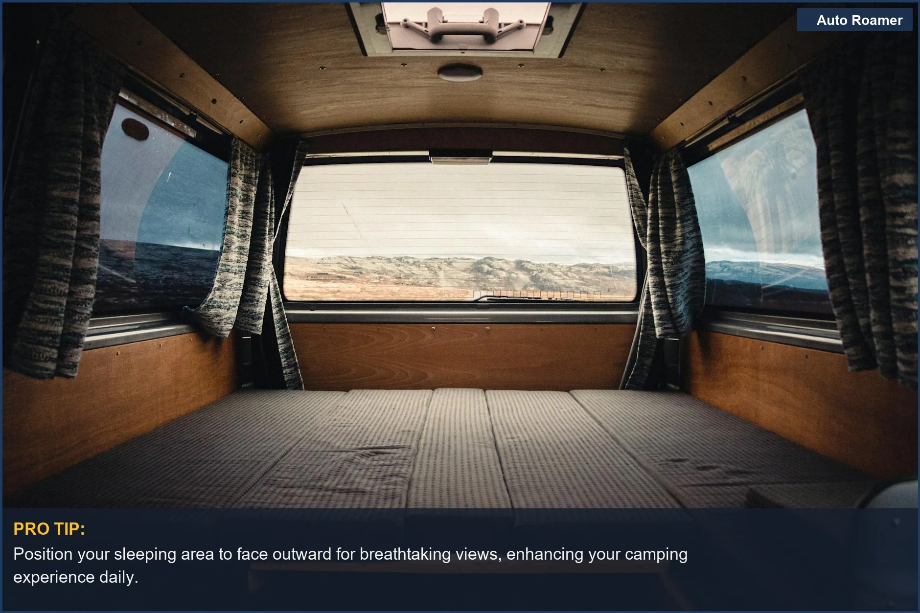 Spacious camper van interior with scenic Norway landscape view, showcasing the 2026 VW California's blend of comfort.