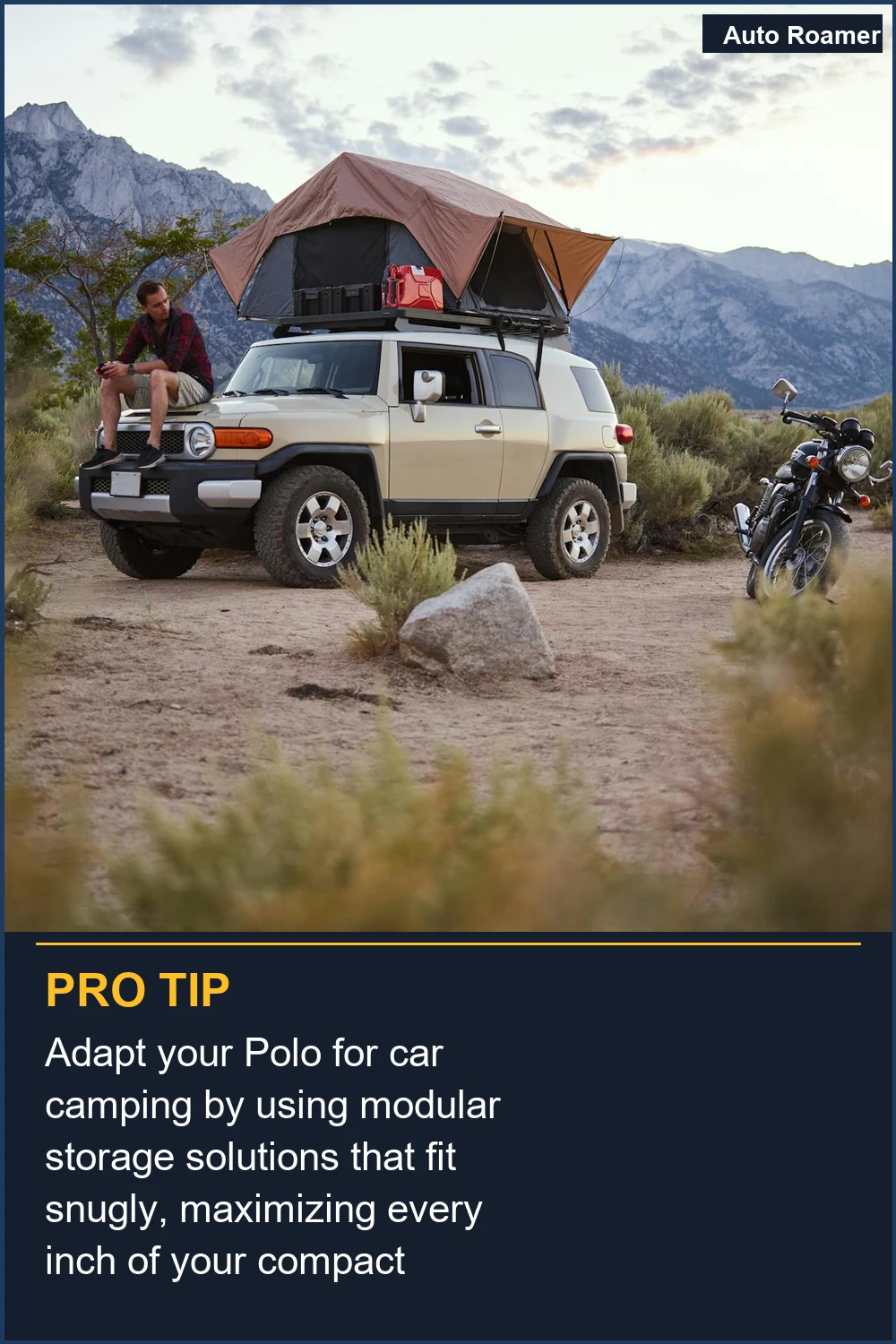 Adapt your Polo for car camping by using modular storage solutions that fit snugly, maximizing every inch of your compact vehicle.