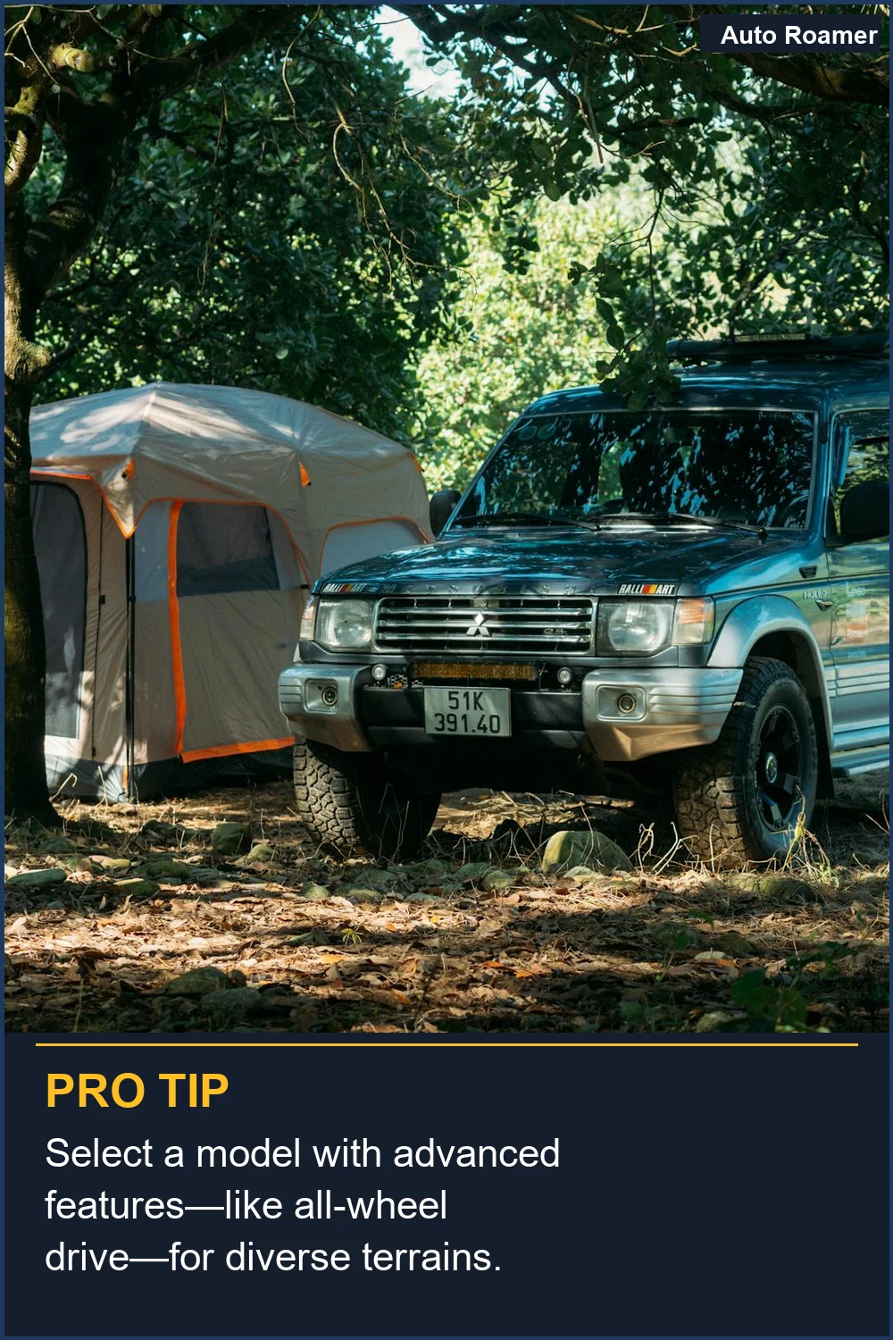 Select a model with advanced features--like all-wheel drive--for diverse terrains.