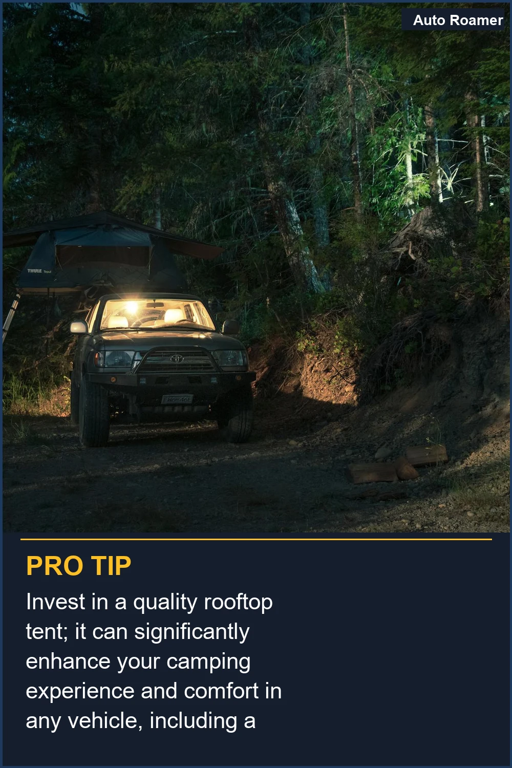 Invest in a quality rooftop tent; it can significantly enhance your camping experience and comfort in any vehicle, including a Golf.