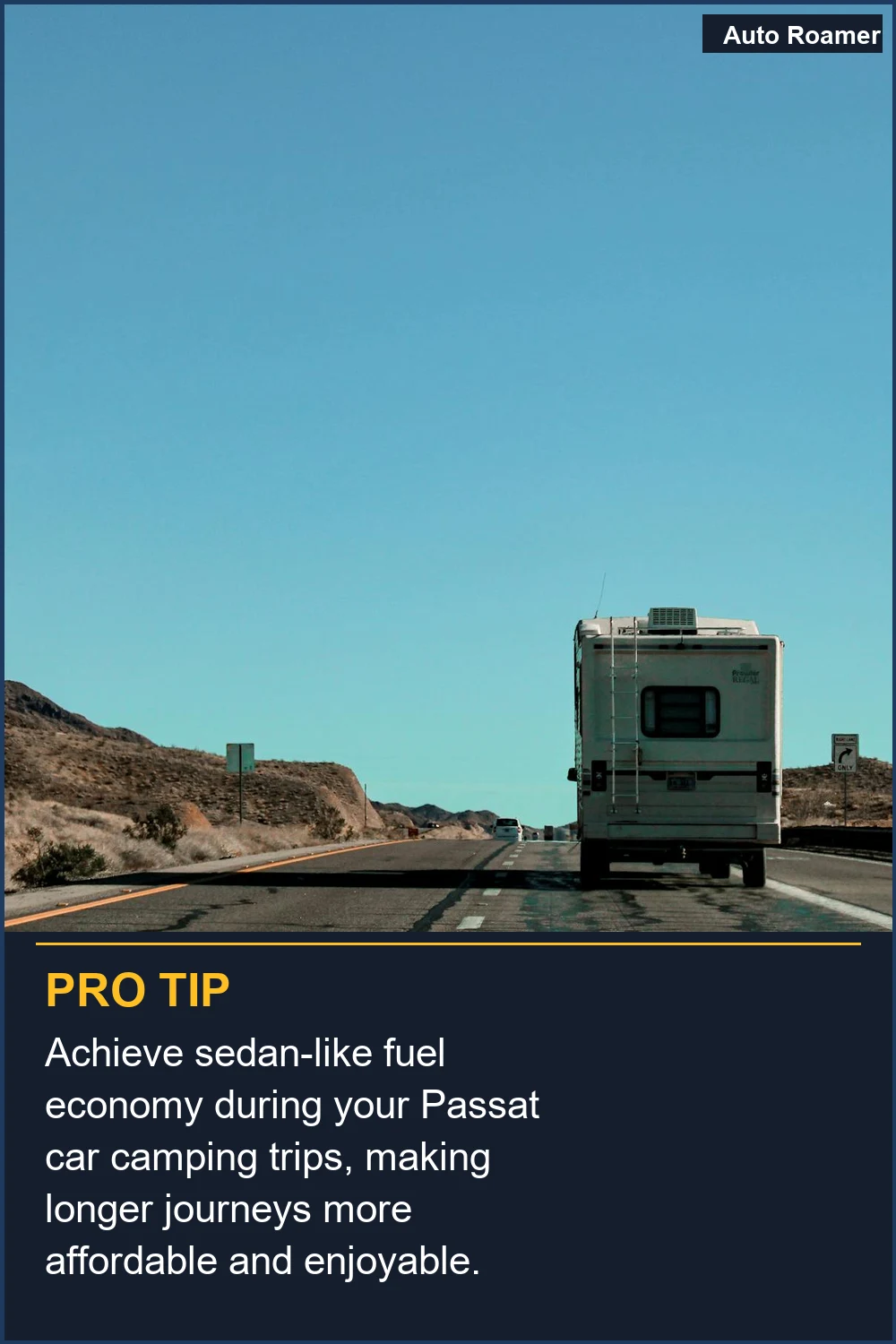 Achieve sedan-like fuel economy during your Passat car camping trips, making longer journeys more affordable and enjoyable.