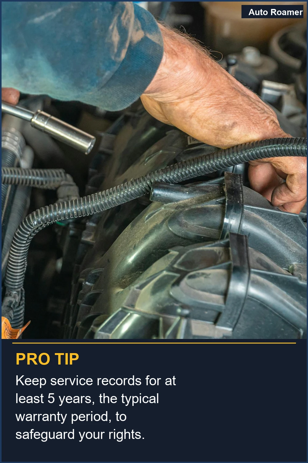 Keep service records for at least 5 years, the typical warranty period, to safeguard your rights.