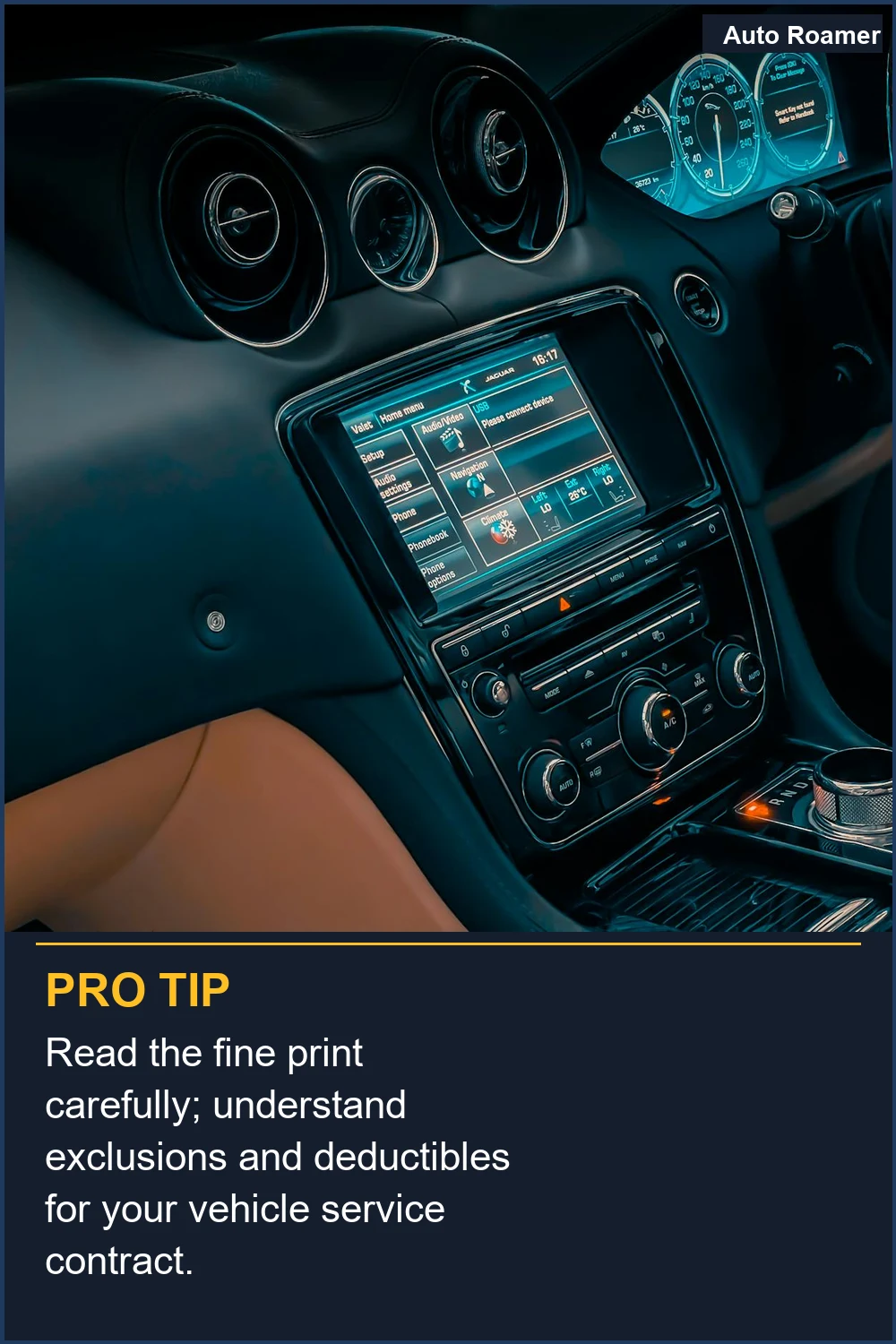 Read the fine print carefully; understand exclusions and deductibles for your vehicle service contract.