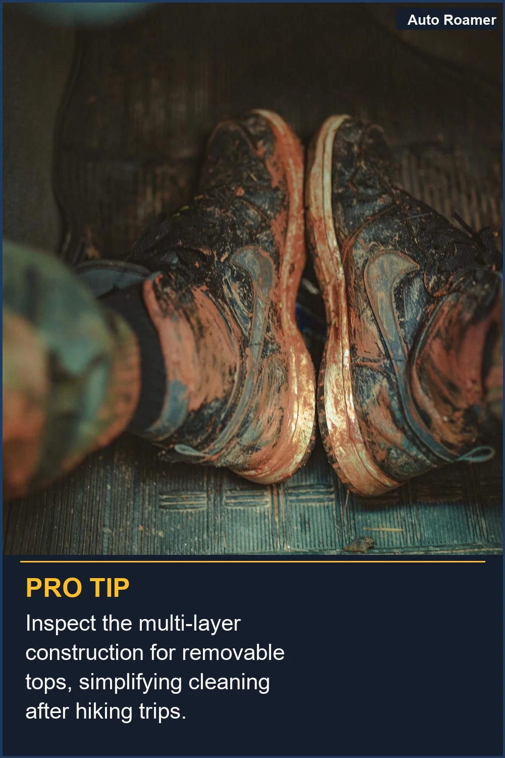 Inspect the multi-layer construction for removable tops, simplifying cleaning after hiking trips.