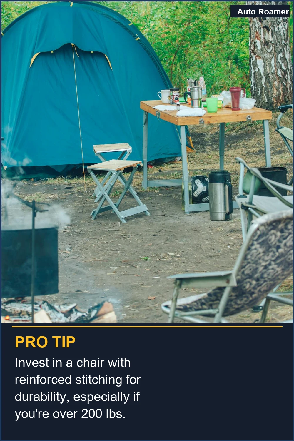 Invest in a chair with reinforced stitching for durability, especially if you're over 200 lbs.