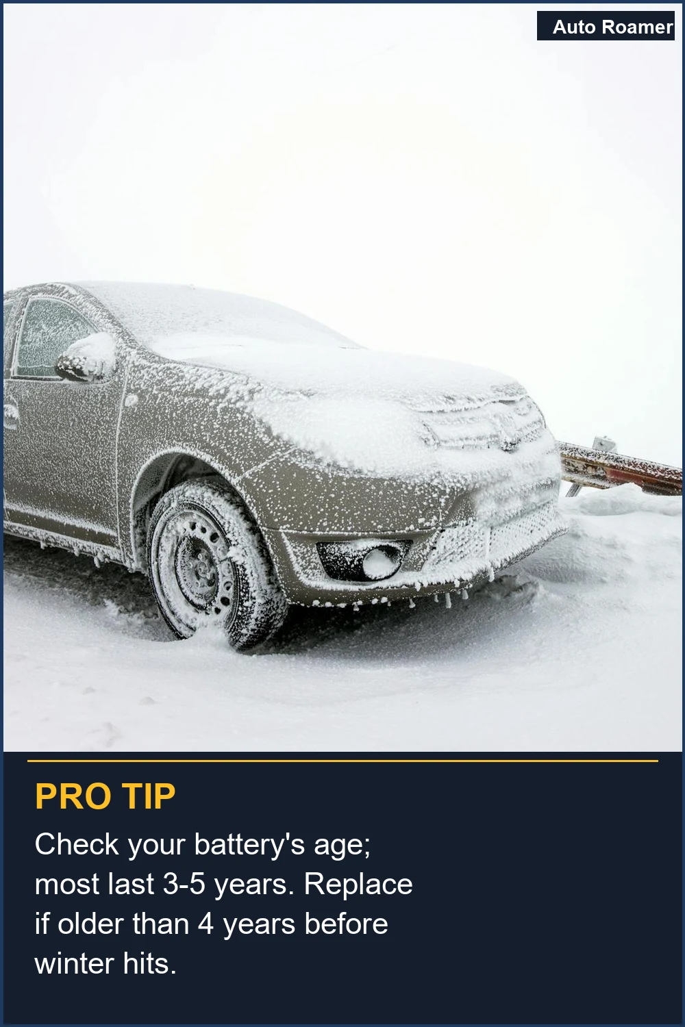 Check your battery's age; most last 3-5 years. Replace if older than 4 years before winter hits.