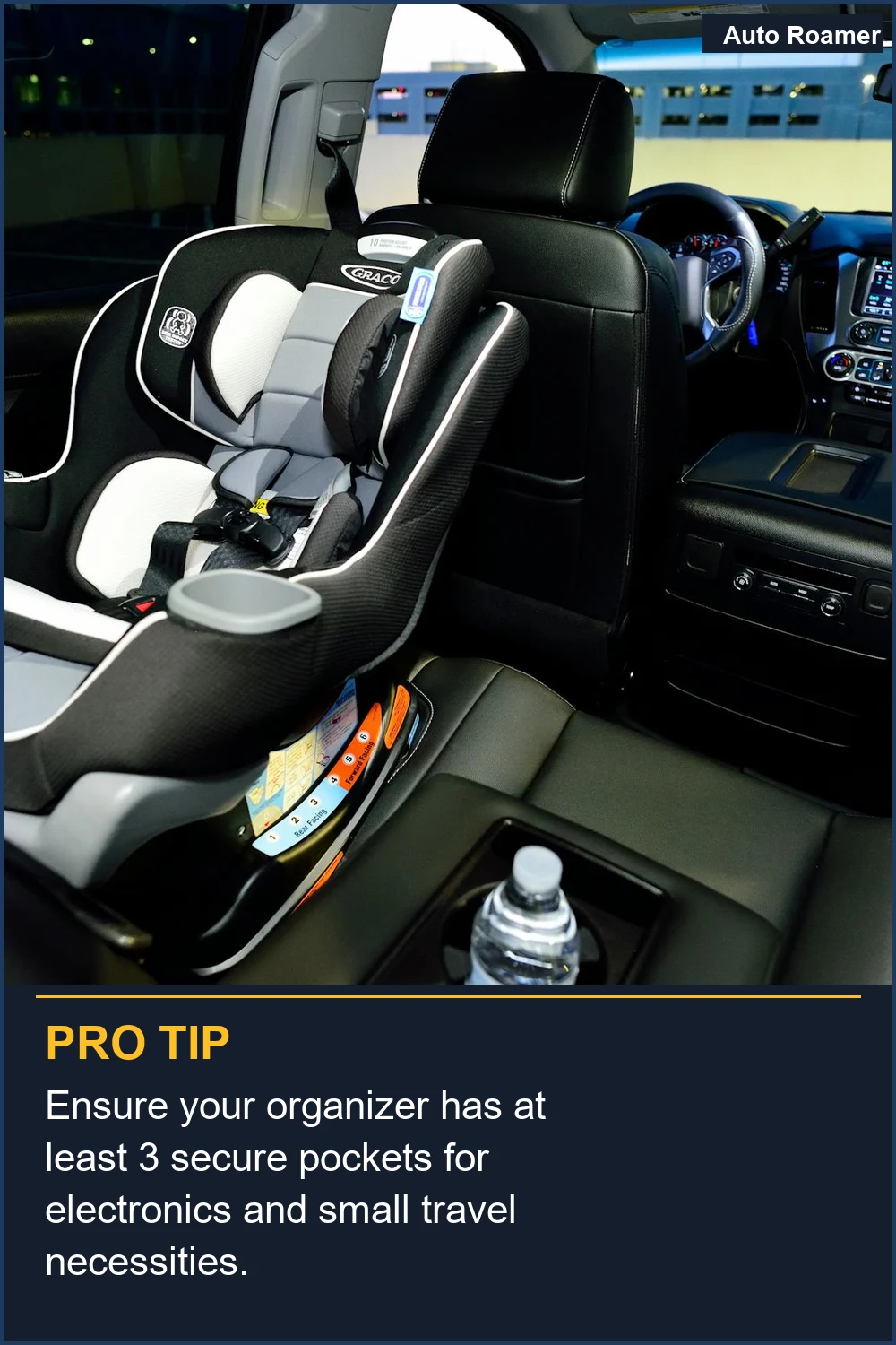 Ensure your organizer has at least 3 secure pockets for electronics and small travel necessities.