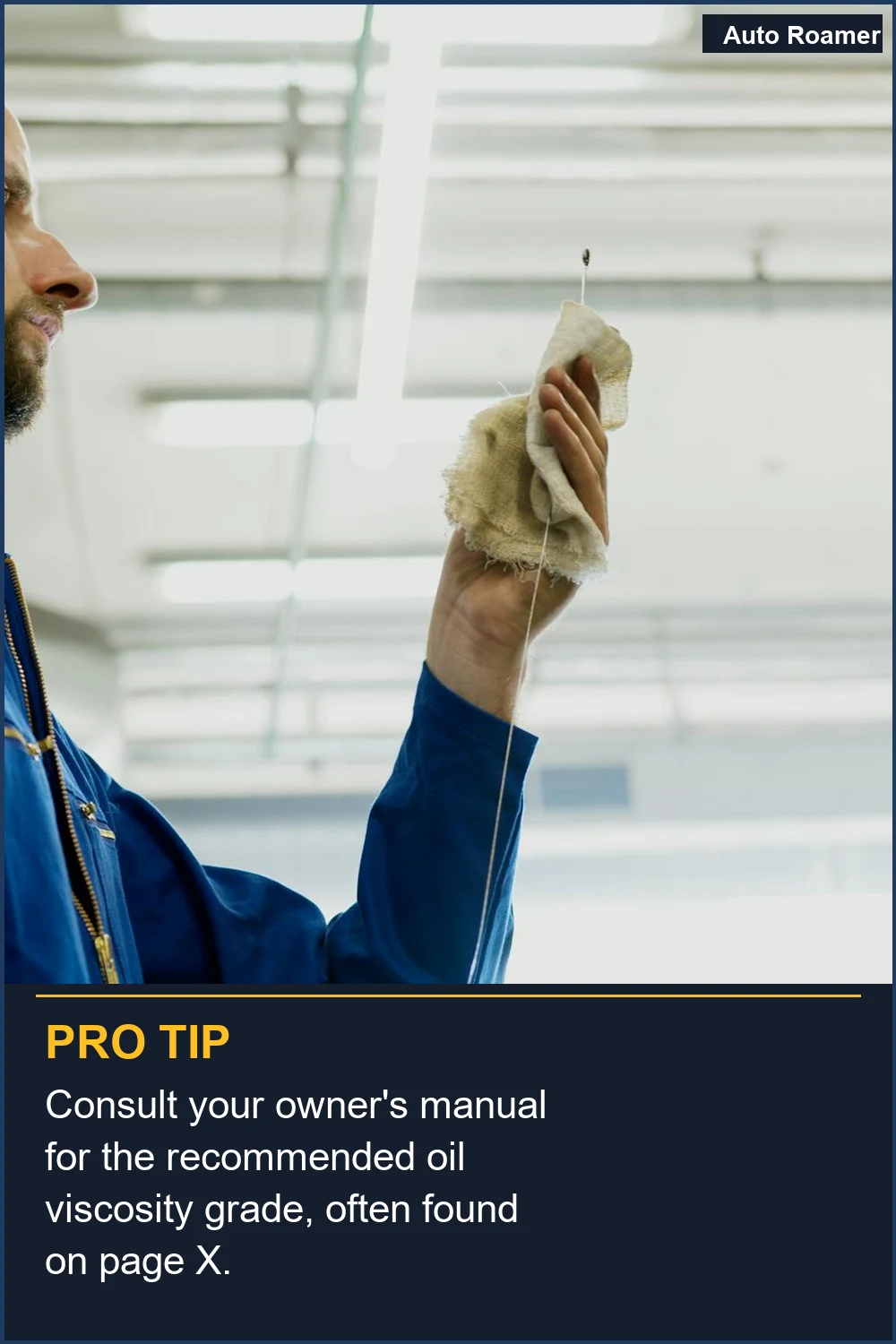 Consult your owner's manual for the recommended oil viscosity grade, often found on page X.