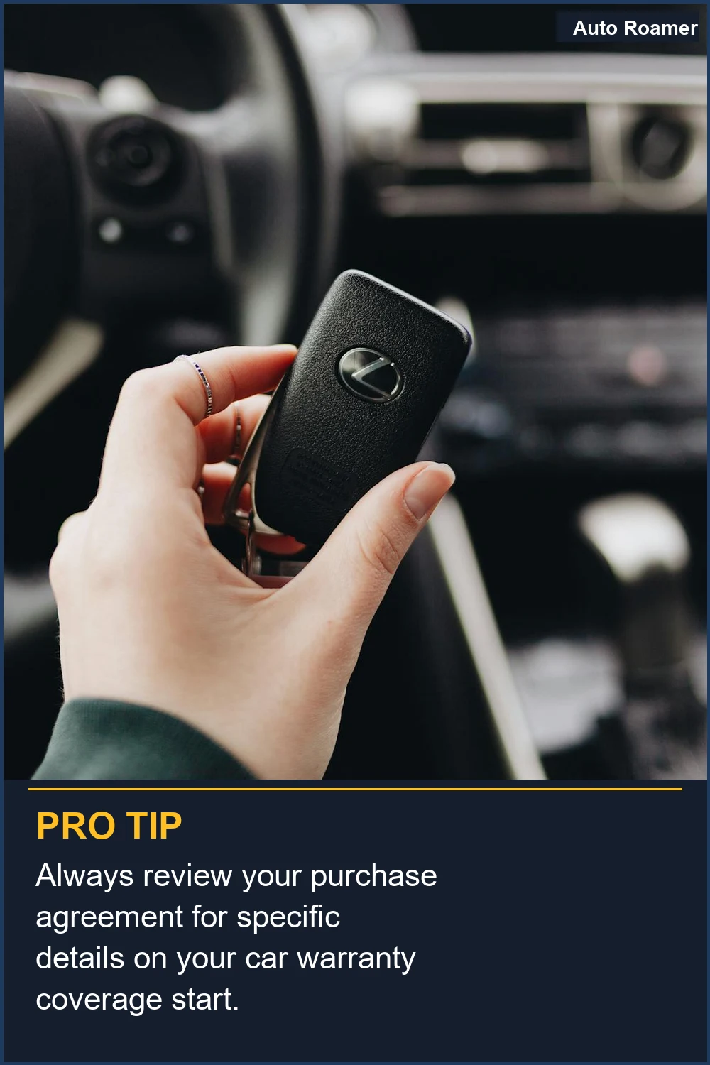 Always review your purchase agreement for specific details on your car warranty coverage start.