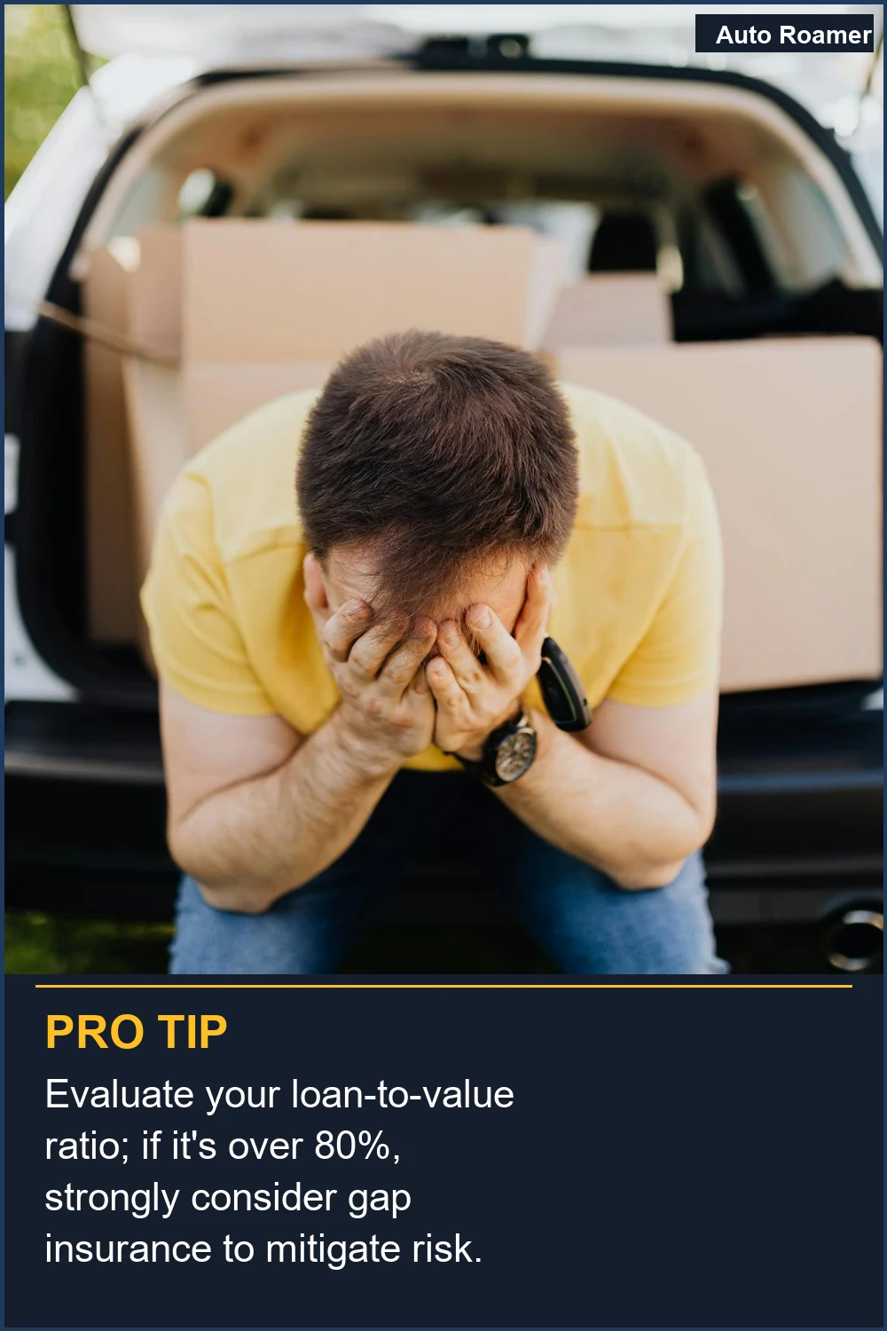 Evaluate your loan-to-value ratio; if it's over 80%, strongly consider gap insurance to mitigate risk.