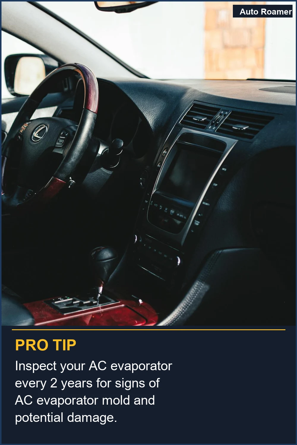 Inspect your AC evaporator every 2 years for signs of AC evaporator mold and potential damage.