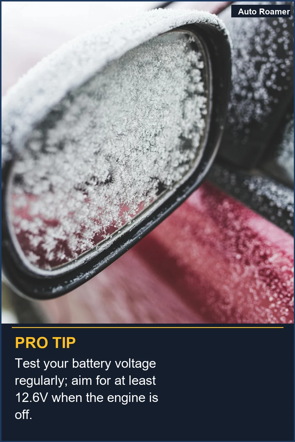 Test your battery voltage regularly; aim for at least 12.6V when the engine is off.