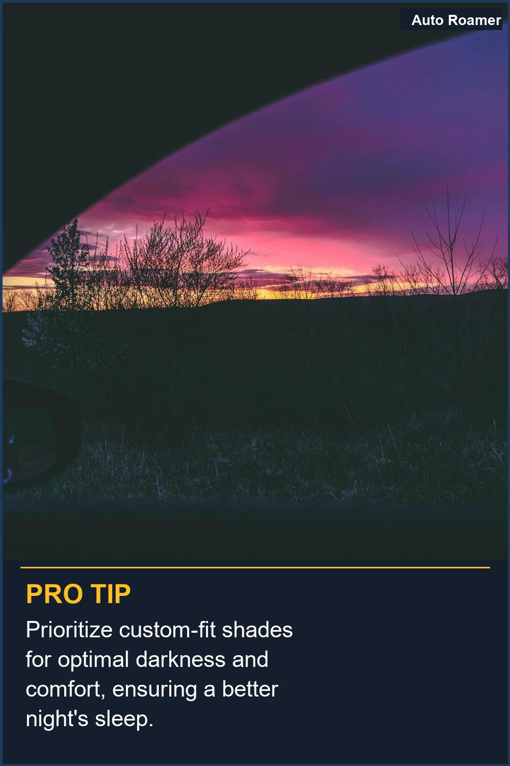 Prioritize custom-fit shades for optimal darkness and comfort, ensuring a better night's sleep.