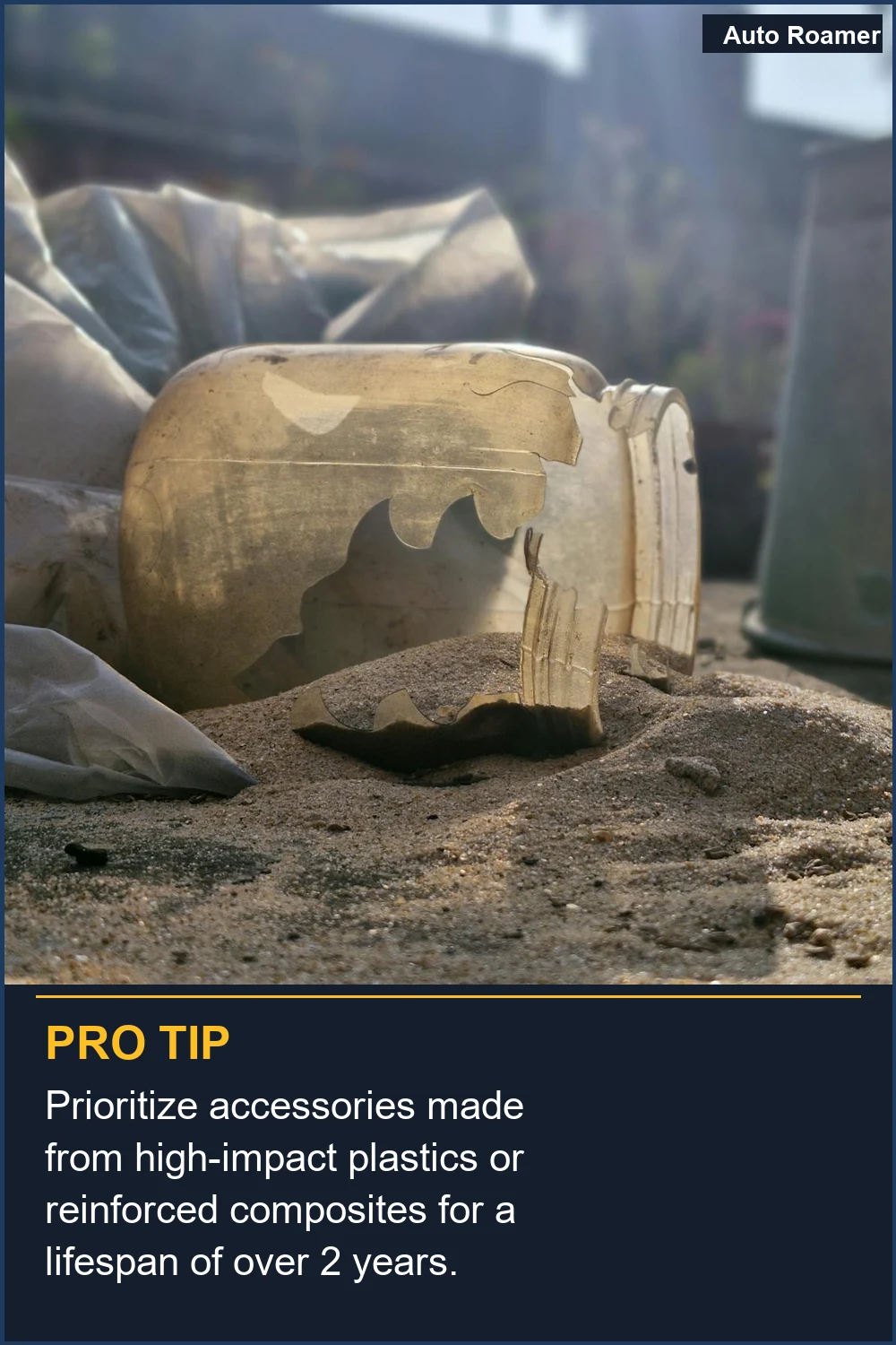 Prioritize accessories made from high-impact plastics or reinforced composites for a lifespan of over 2 years.