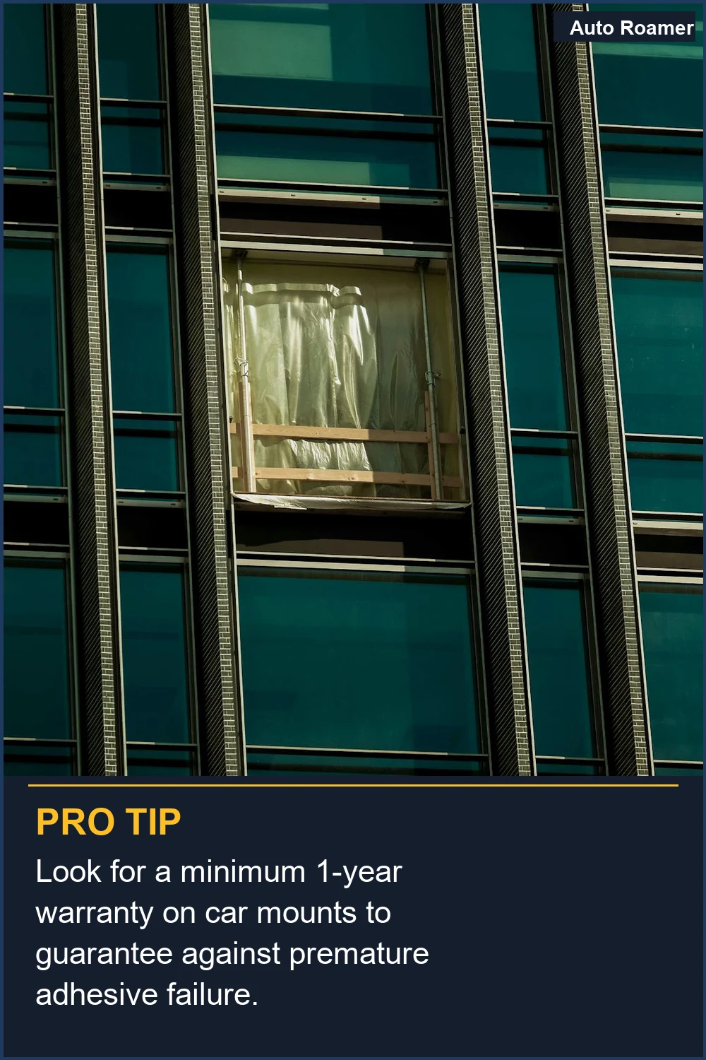 Look for a minimum 1-year warranty on car mounts to guarantee against premature adhesive failure.