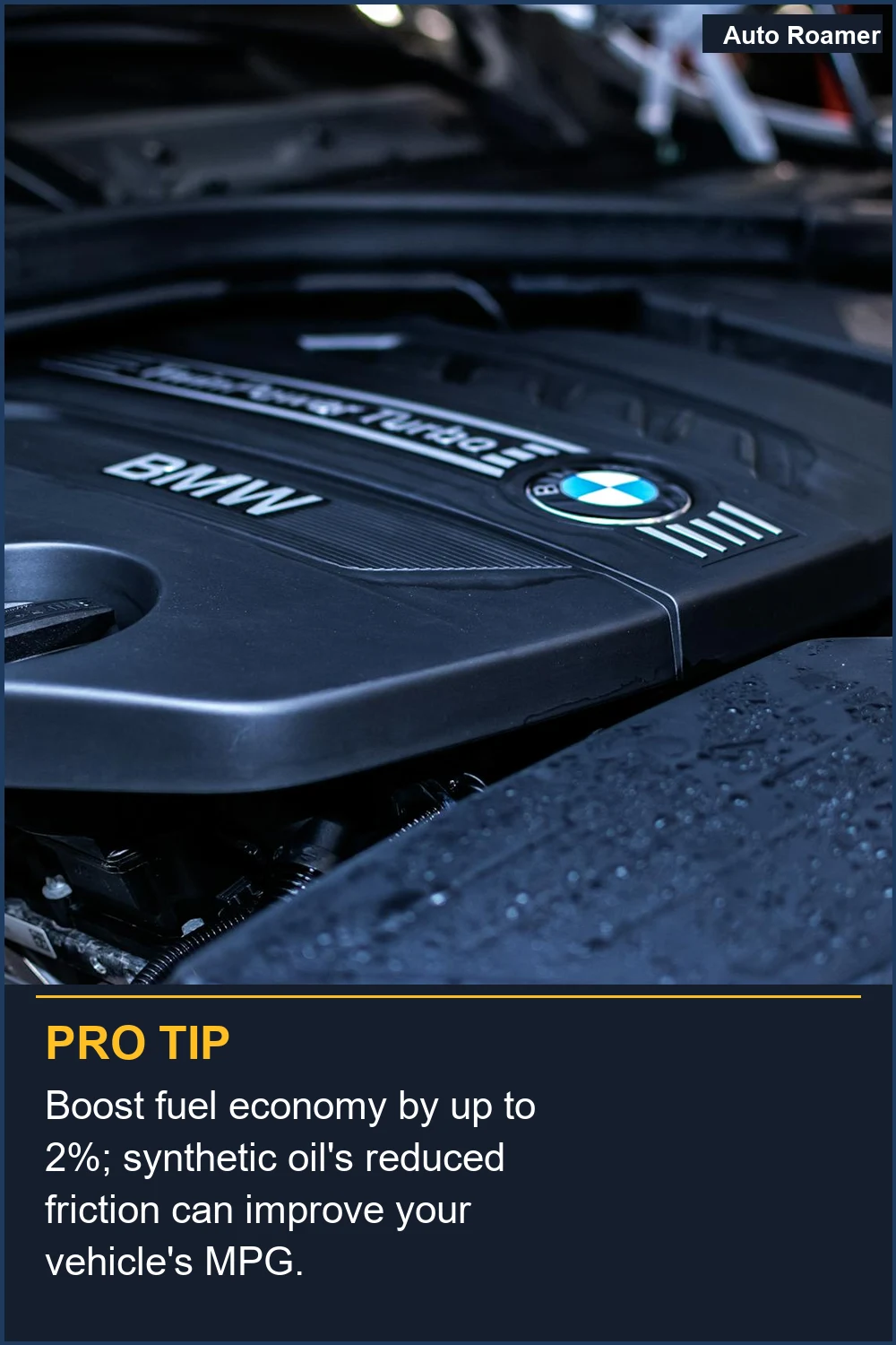 Boost fuel economy by up to 2%; synthetic oil's reduced friction can improve your vehicle's MPG.