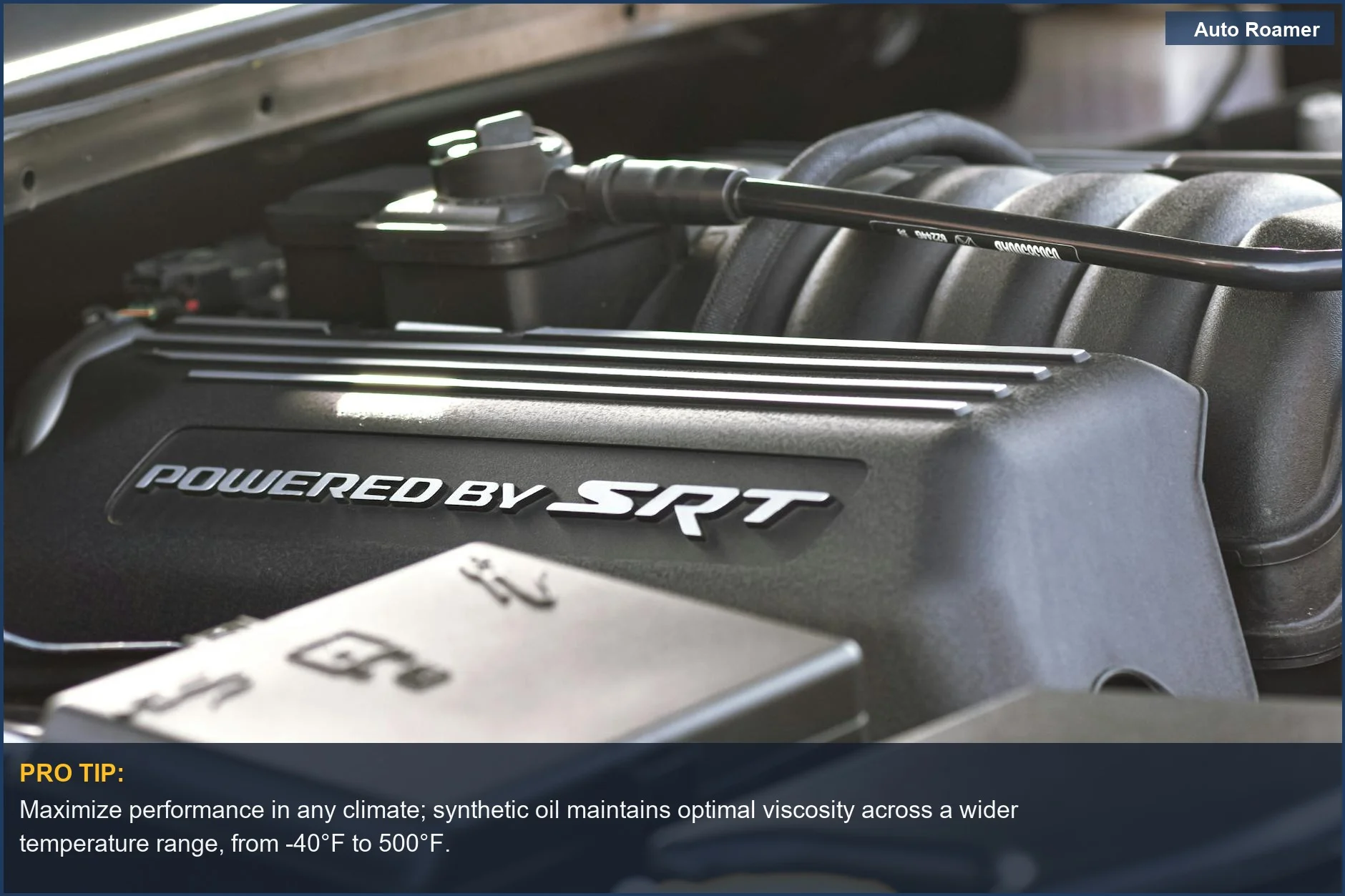 Understand how high-performance SRT engines benefit from synthetic oil's extreme temperature capabilities.