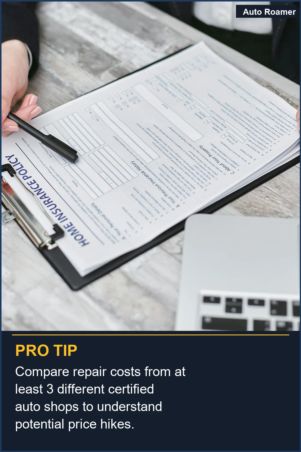 Compara los costos de reparación de al menos 3 talleres de automóviles certificados diferentes para comprender los posibles aumentos de precios.