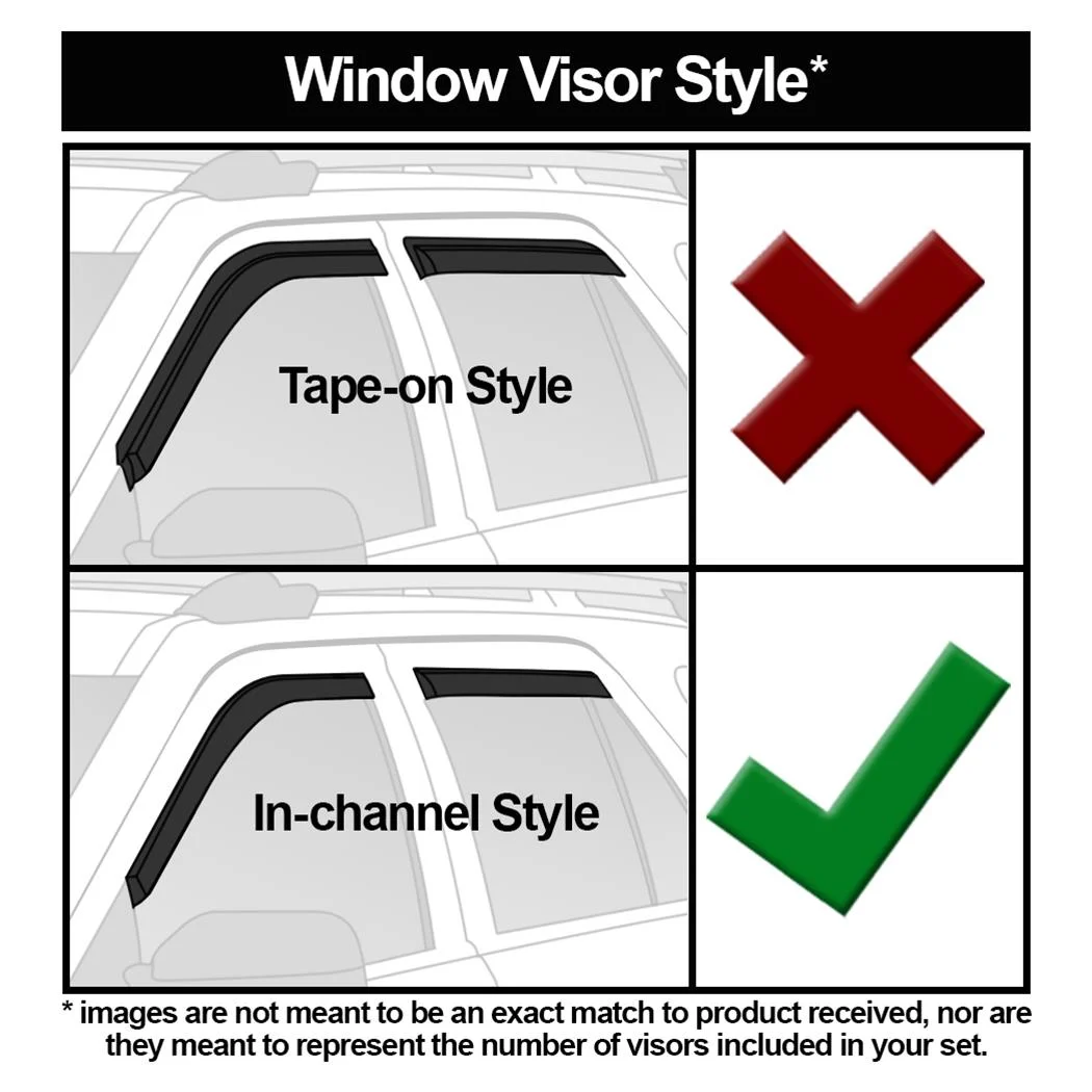 Auto Vent Shade In-Channel Window Visors (alternate view)